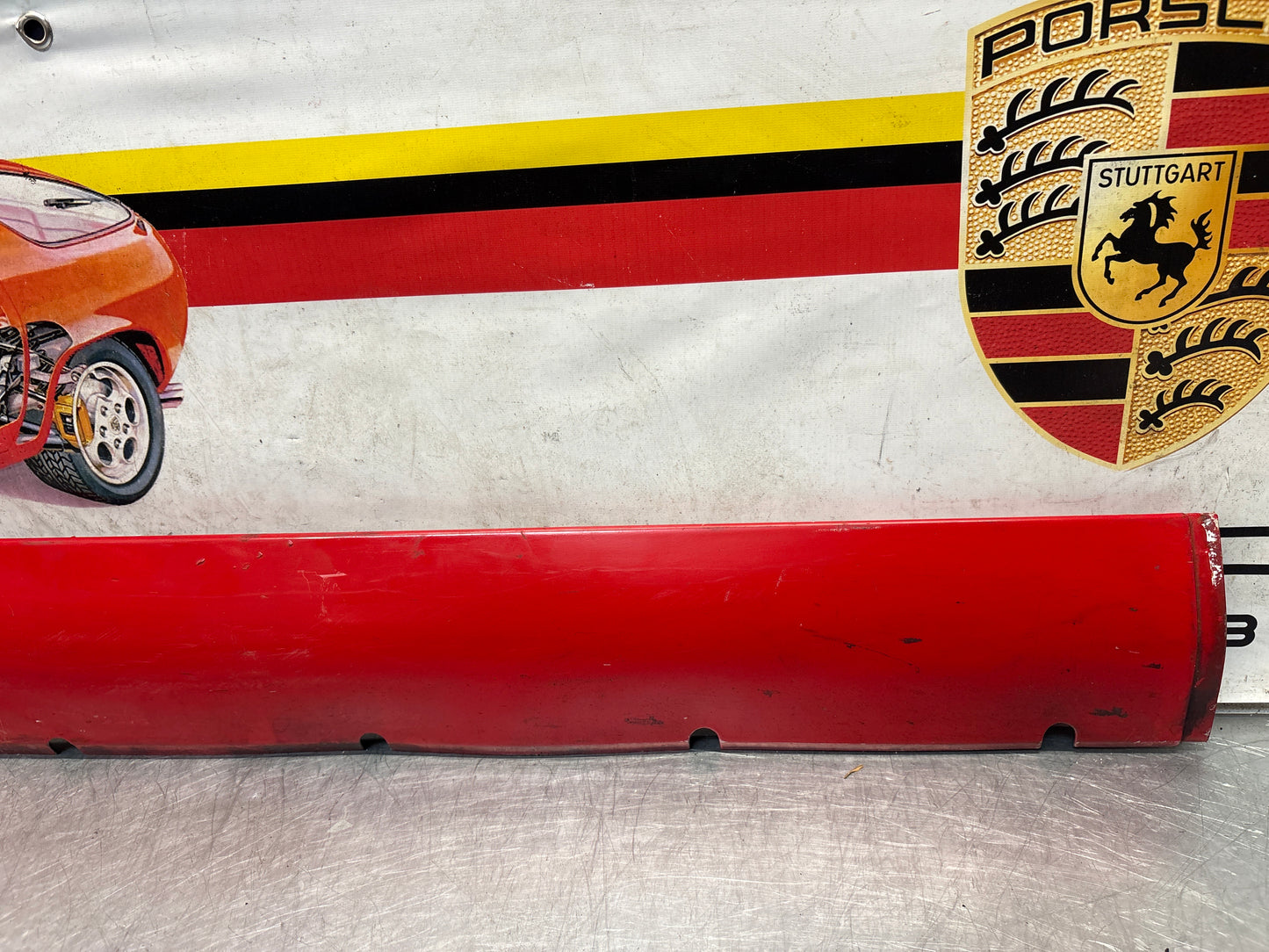 Porsche 928 S4 right sill cover, used 92855908602