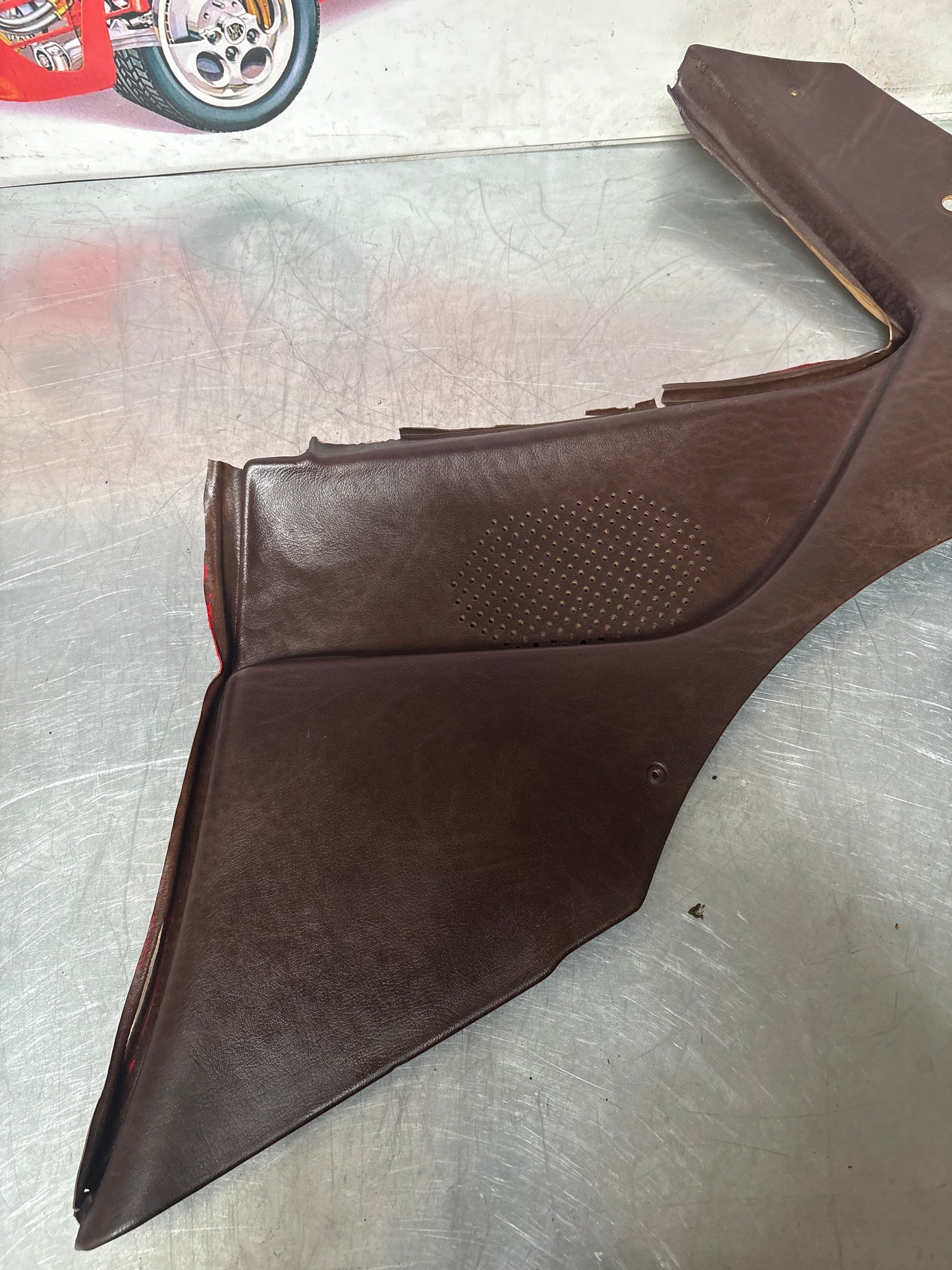 Porsche 944 924 brown rear interior C Post trims/cards. Quarter panel trim used 94455502101 94455502201