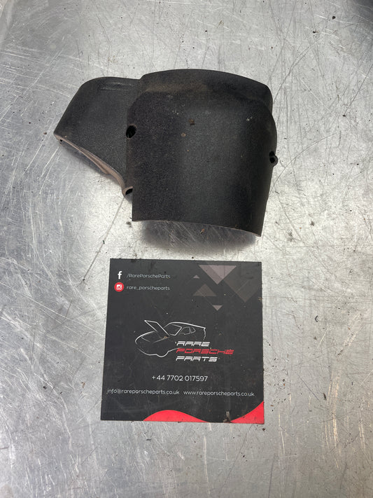 Porsche 924 944 Copertura piantone sterzo inferiore, nera, usata 477953516