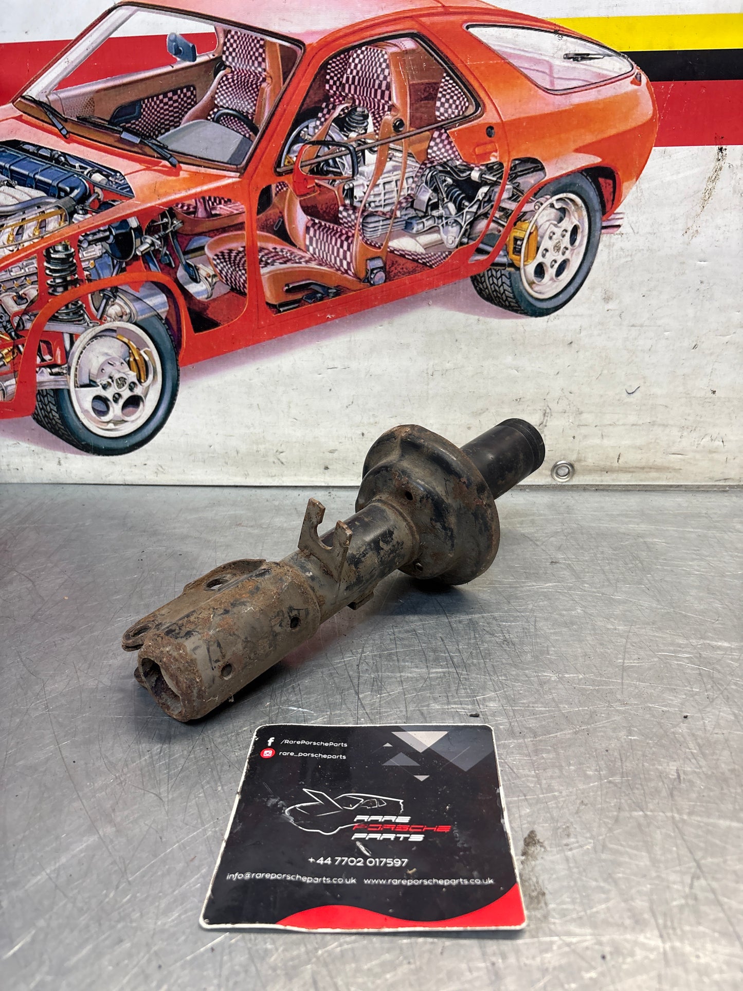 Porsche 924S / 944 left shock absorber strut, used 94434303111