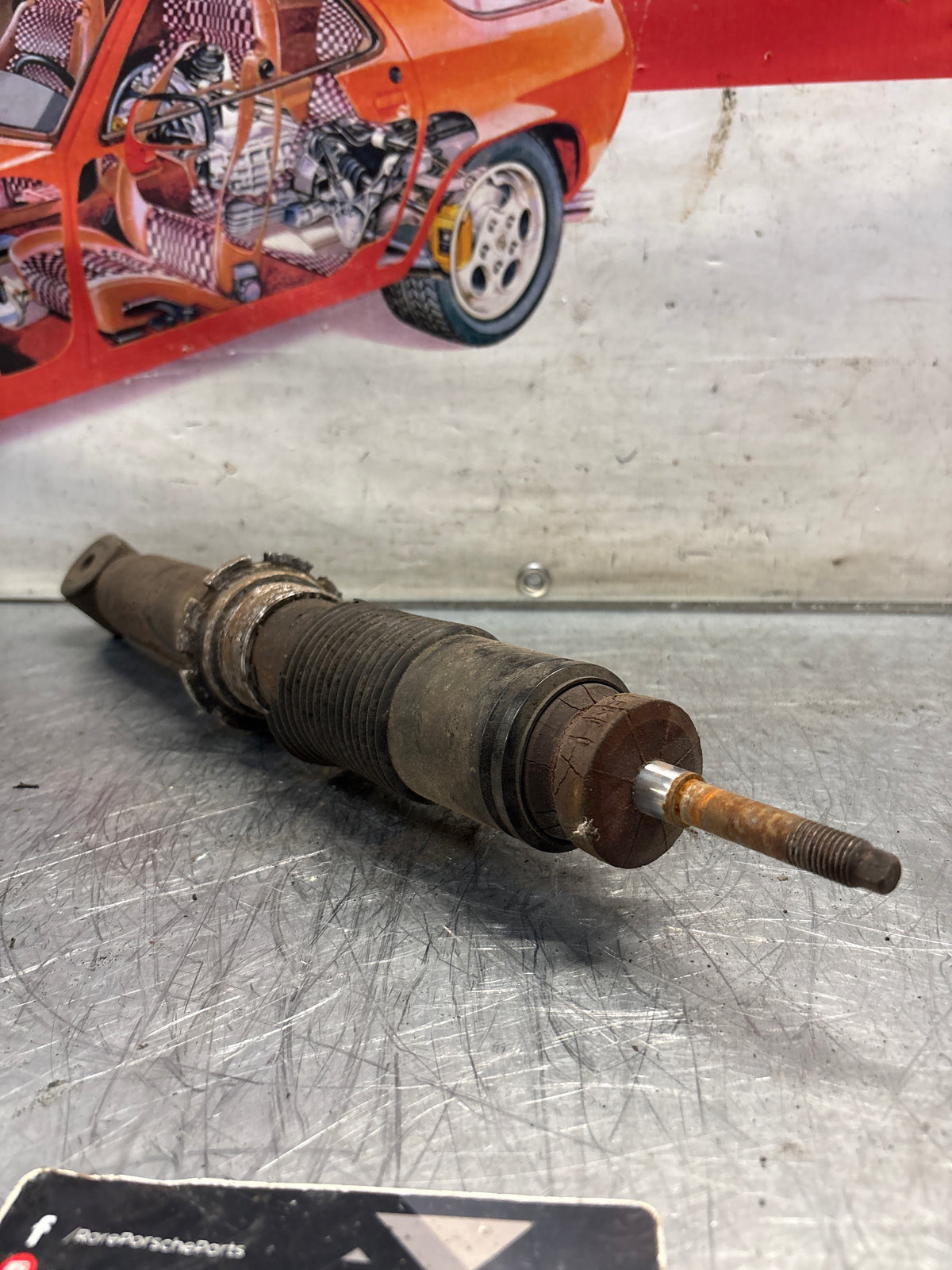 Porsche 911 964 rear shock absorber, used 96433305700