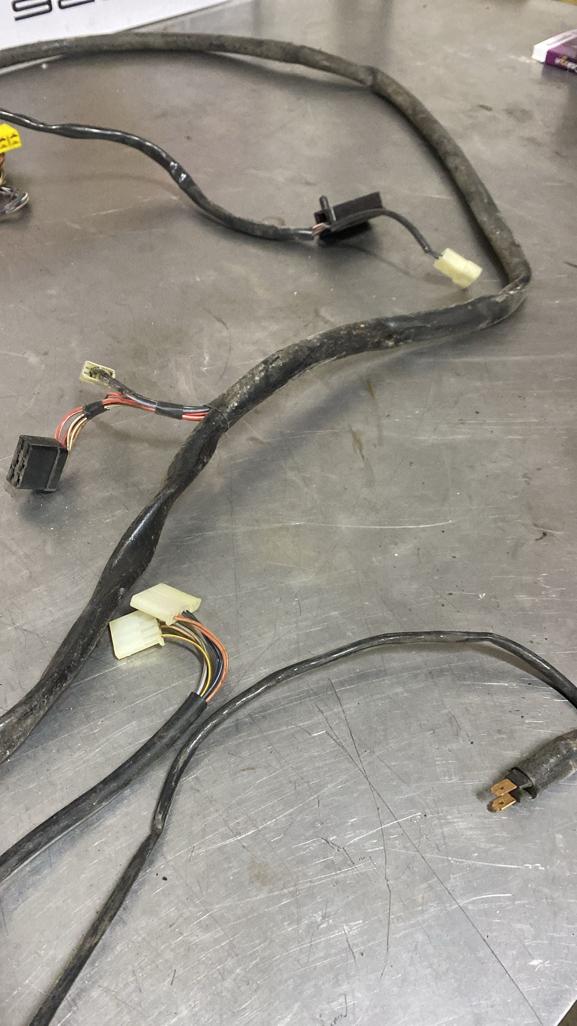 Porsche 928 S interior wiring harness, loom, rear section, from a LHD car, used 92861200424