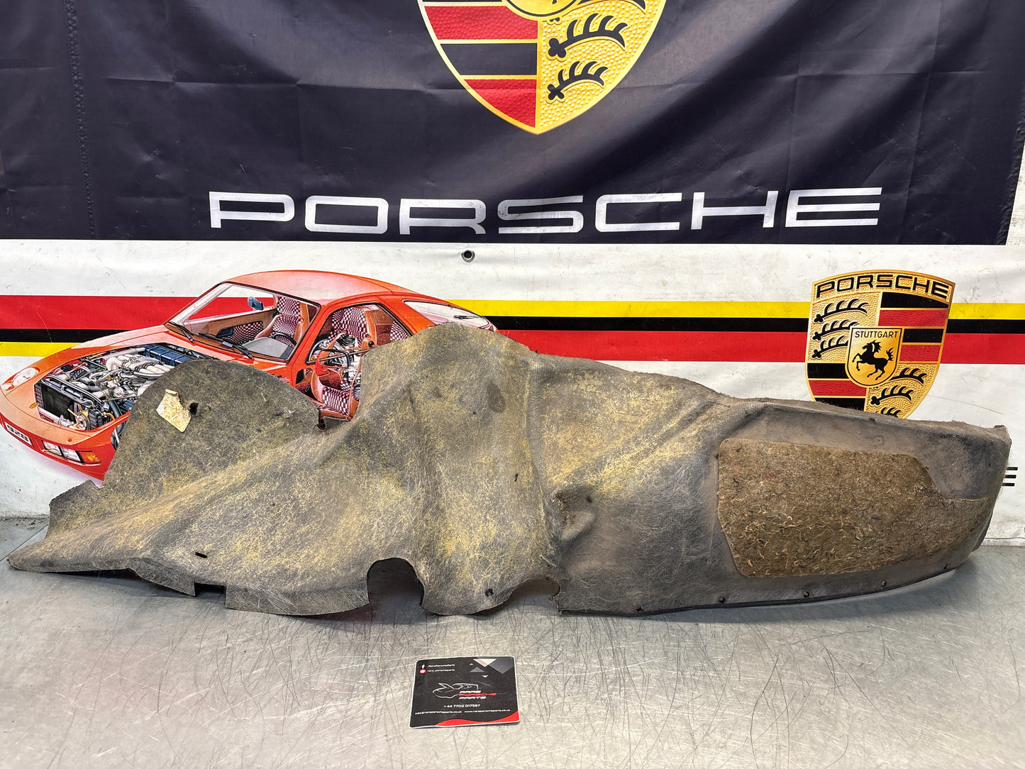 Porsche 924S 944 85.5- side trim panel, right, O/S black 94455508401 used