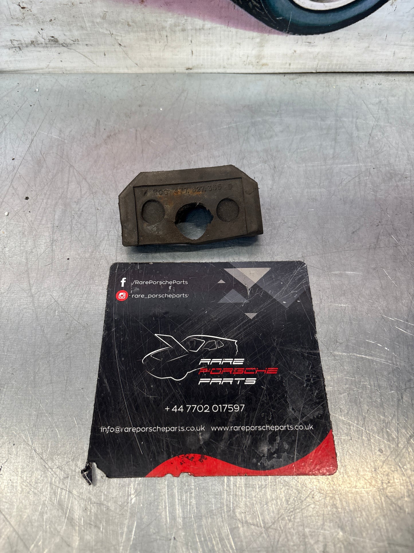 Porsche 924 rear hatch pin seal gasket rubber 477827365D left, used