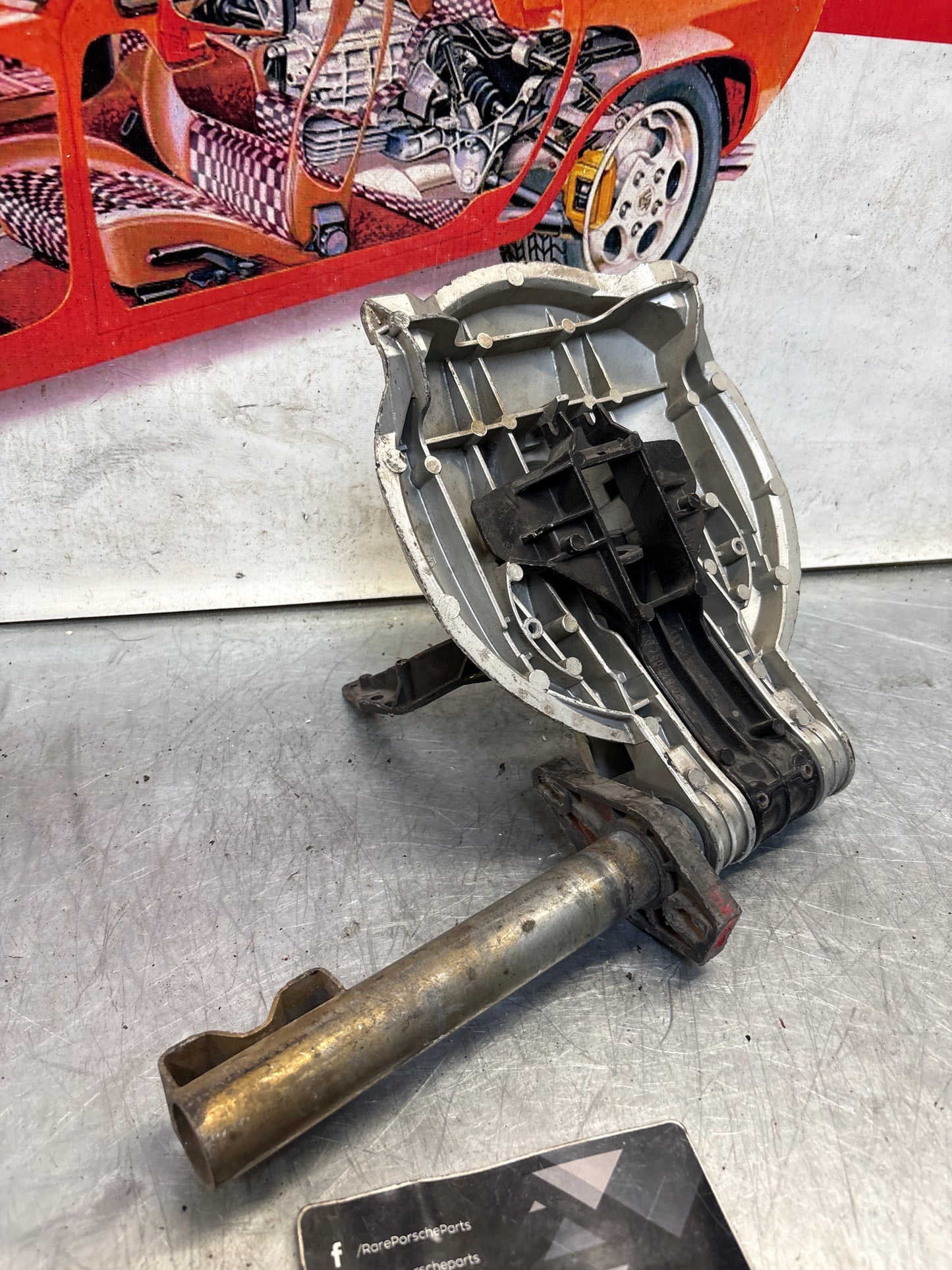 Porsche 928 right headlight swivel frame 92875024902 92875024302 used