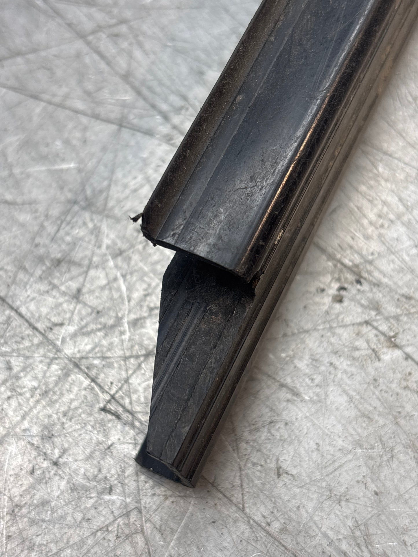 Porsche early 924/944 right sill trim, used 477853658A