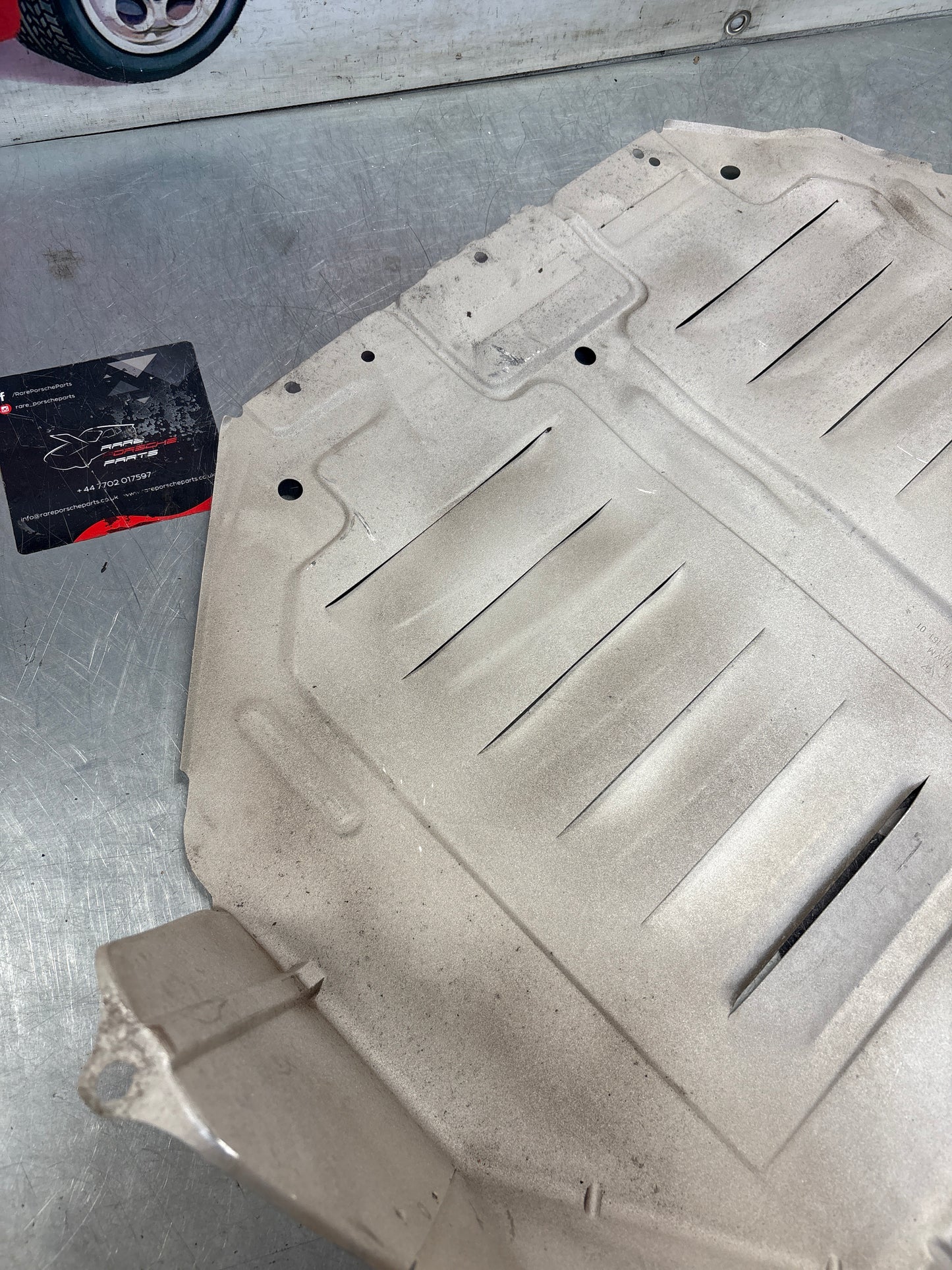 Porsche 944 engine tray / belly pan / undertray used. Aluminium. refurbished 94434116101