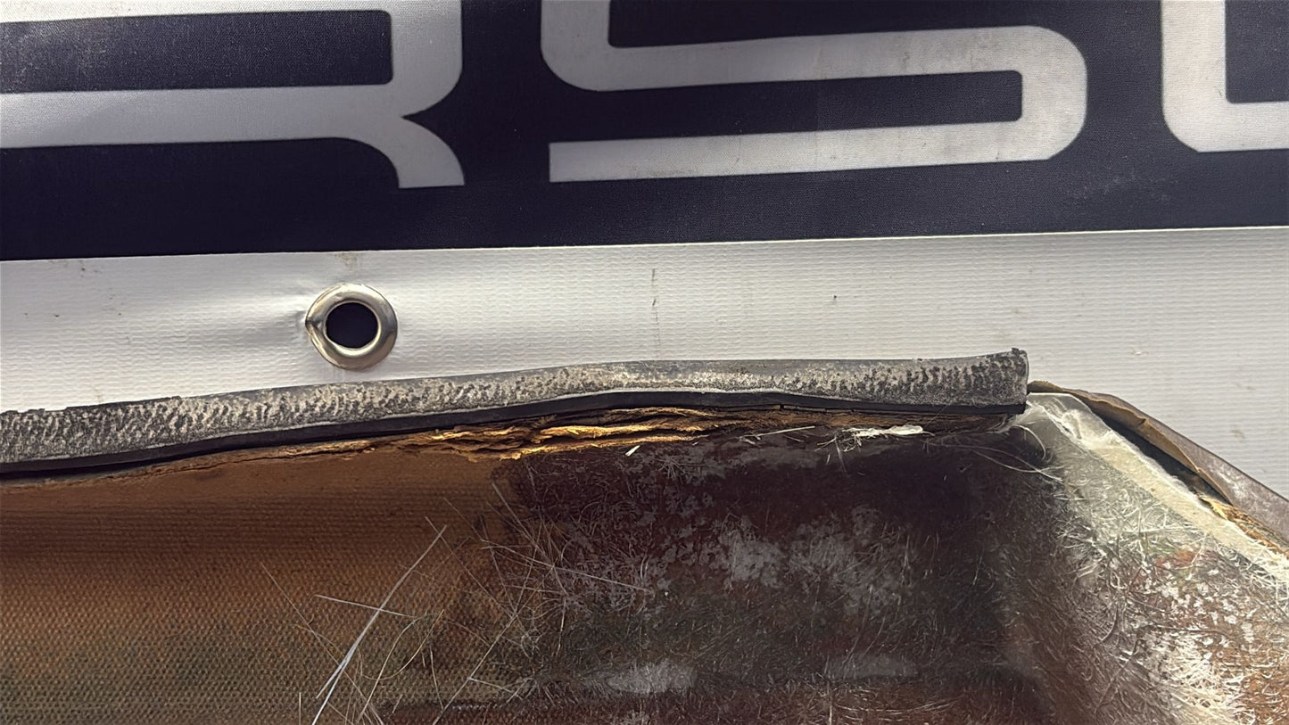 Porsche 924 / 944 early right manual Used door card, black, 477867012 no fabric!, Porsche scripted