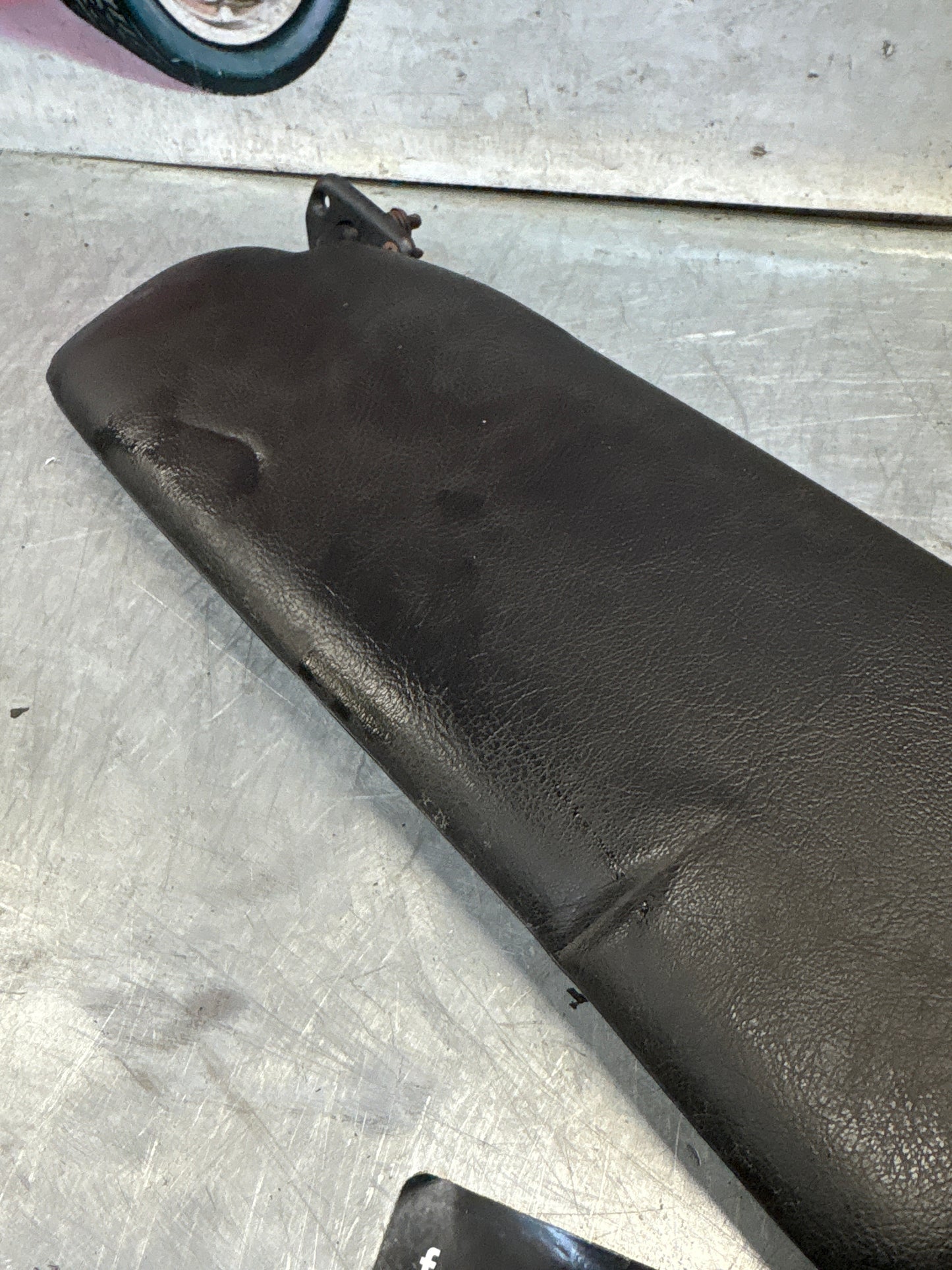 Porsche 928 black sun visor, used for spares or repair left 92873123702