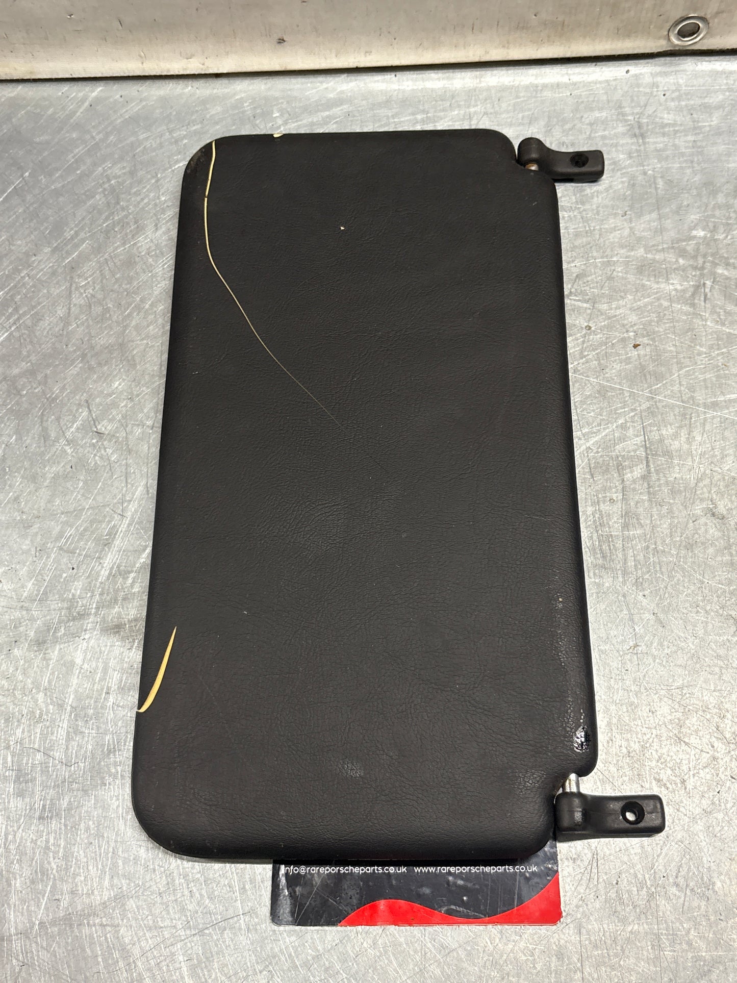 Porsche 928 L+R rear sunvisor, black, used 92873103504