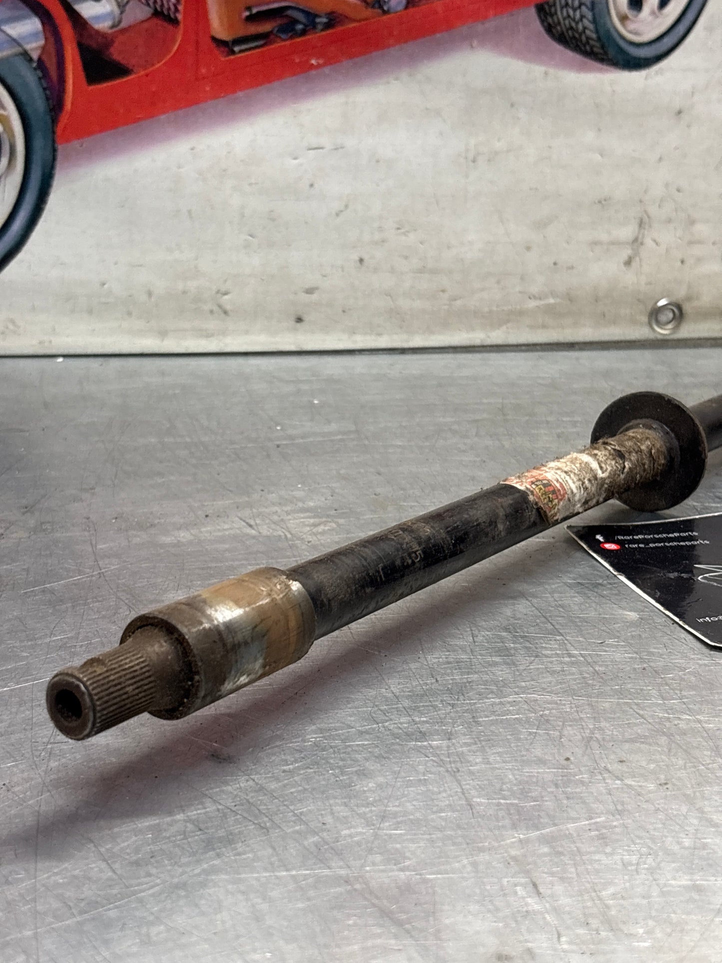 Porsche 924 steering coloumn shaft, used 477419505J