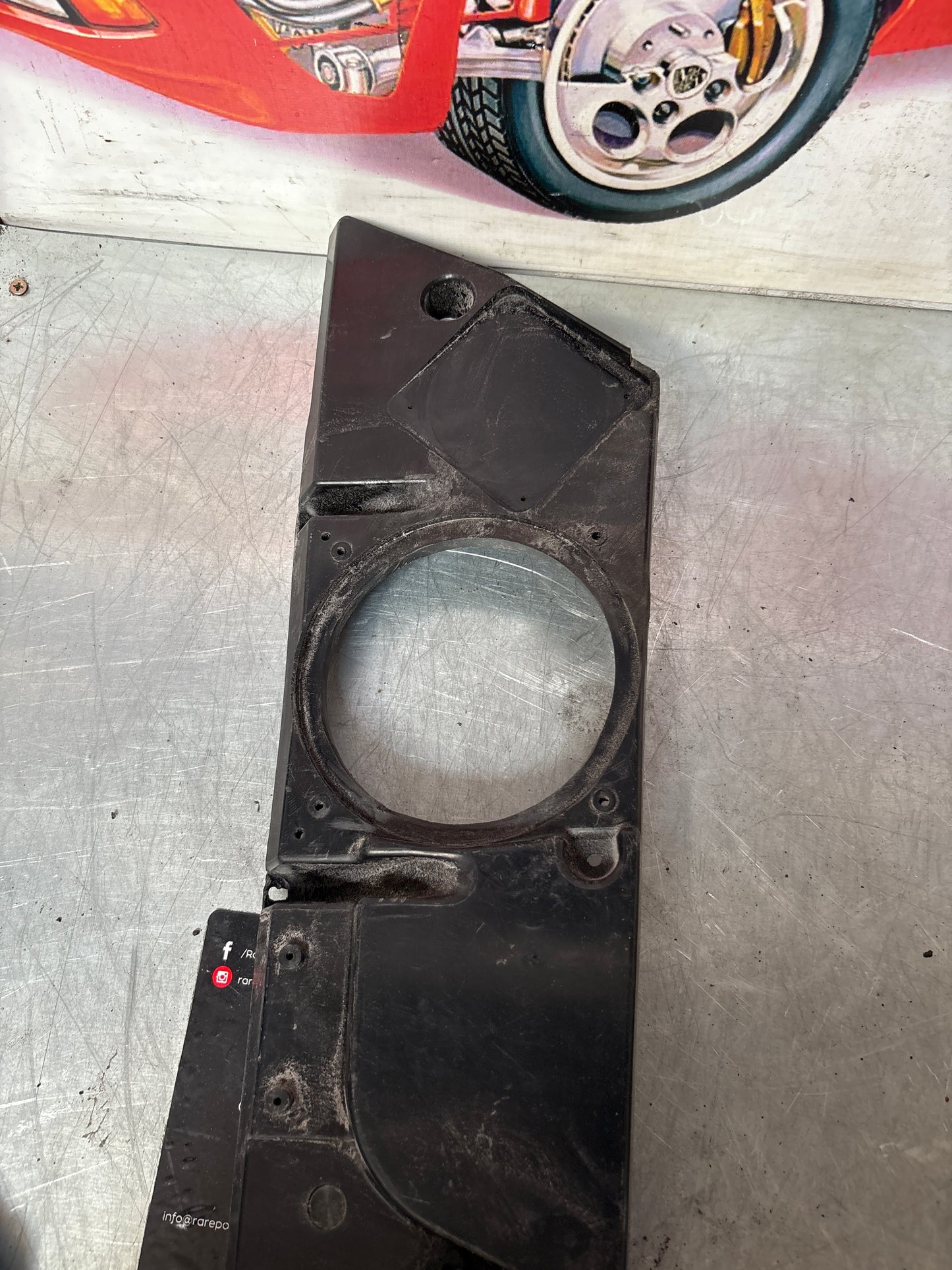 Porsche 944 speaker board housing, used 94455514401R