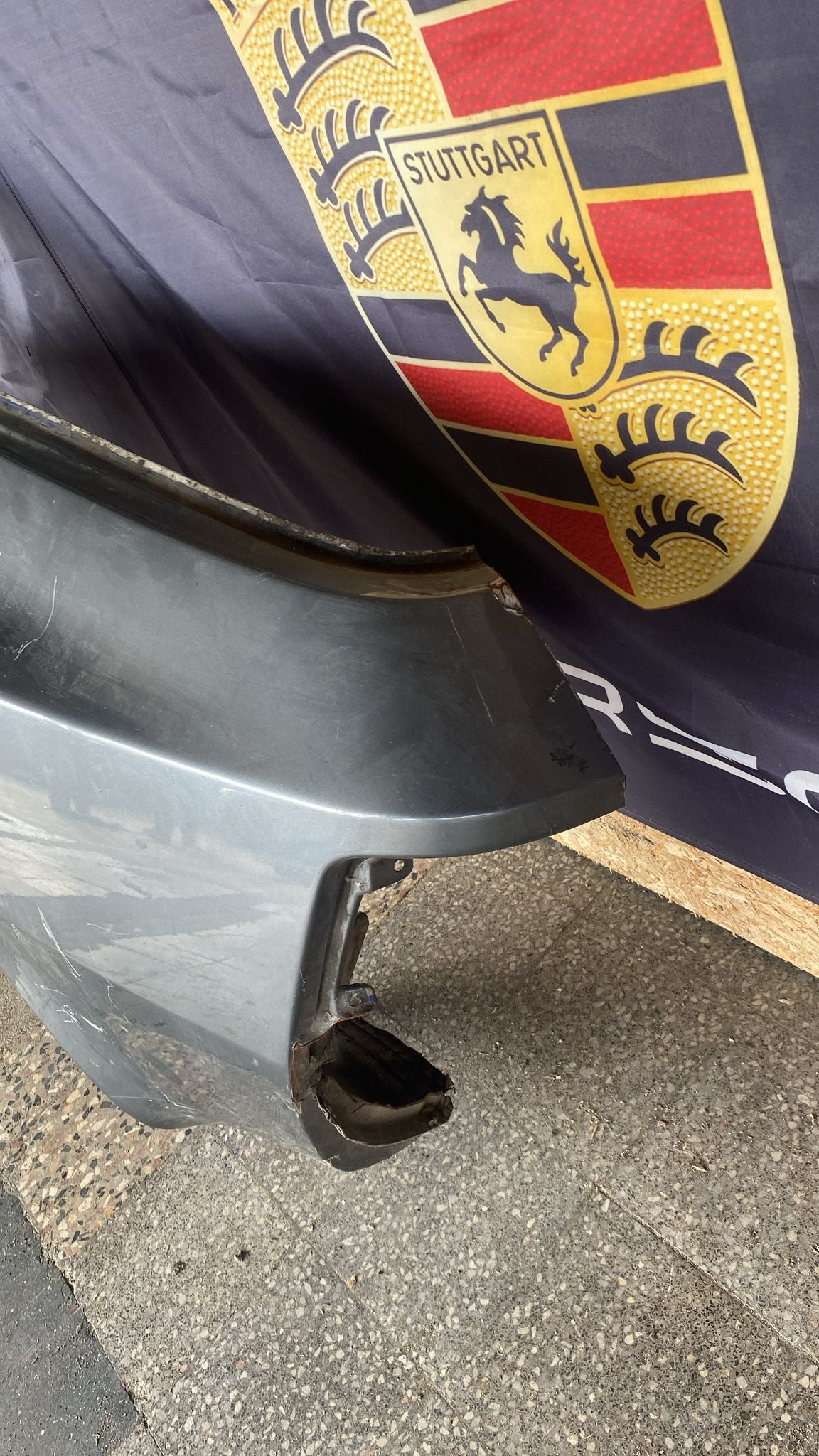 Porsche 944 left side cut, rear fender, 94450390303 with some rust