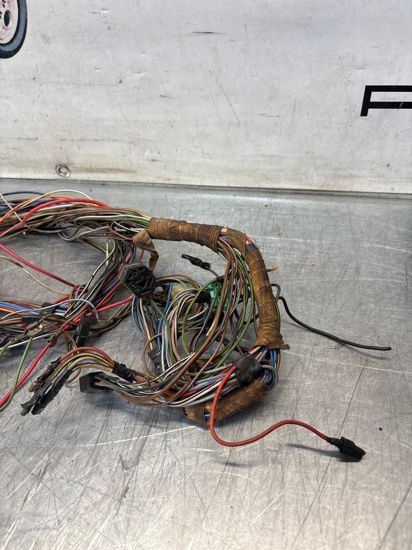 Porsche 924 76-79 LHD interior/dashboard wiring loom, for spares or repair 477971050DC