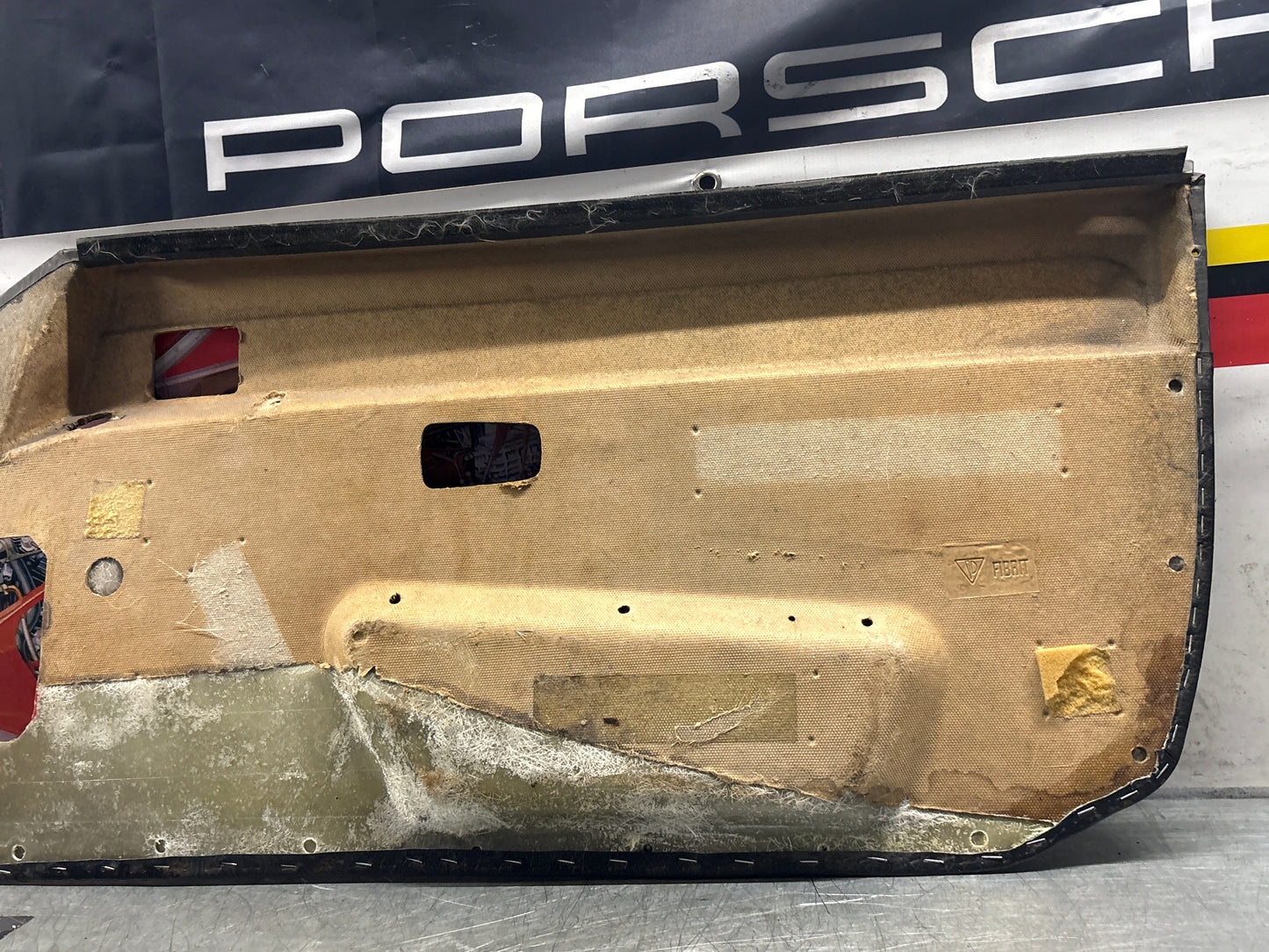 Porsche 924 / 944 left electric door card, LHD, used 477867011