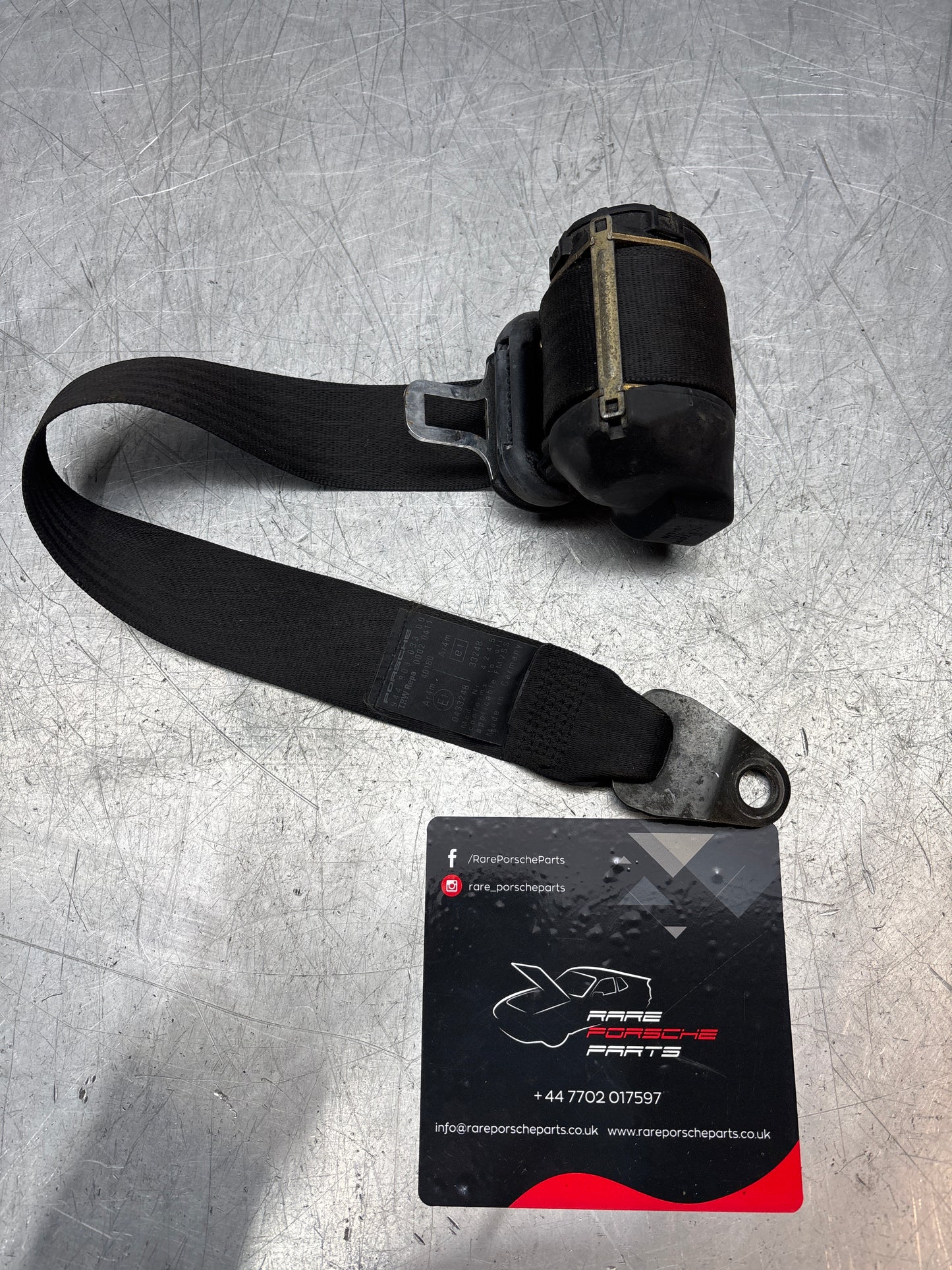 Porsche 944 S S2 Turbo front left N/S seat belt 94480303300, used