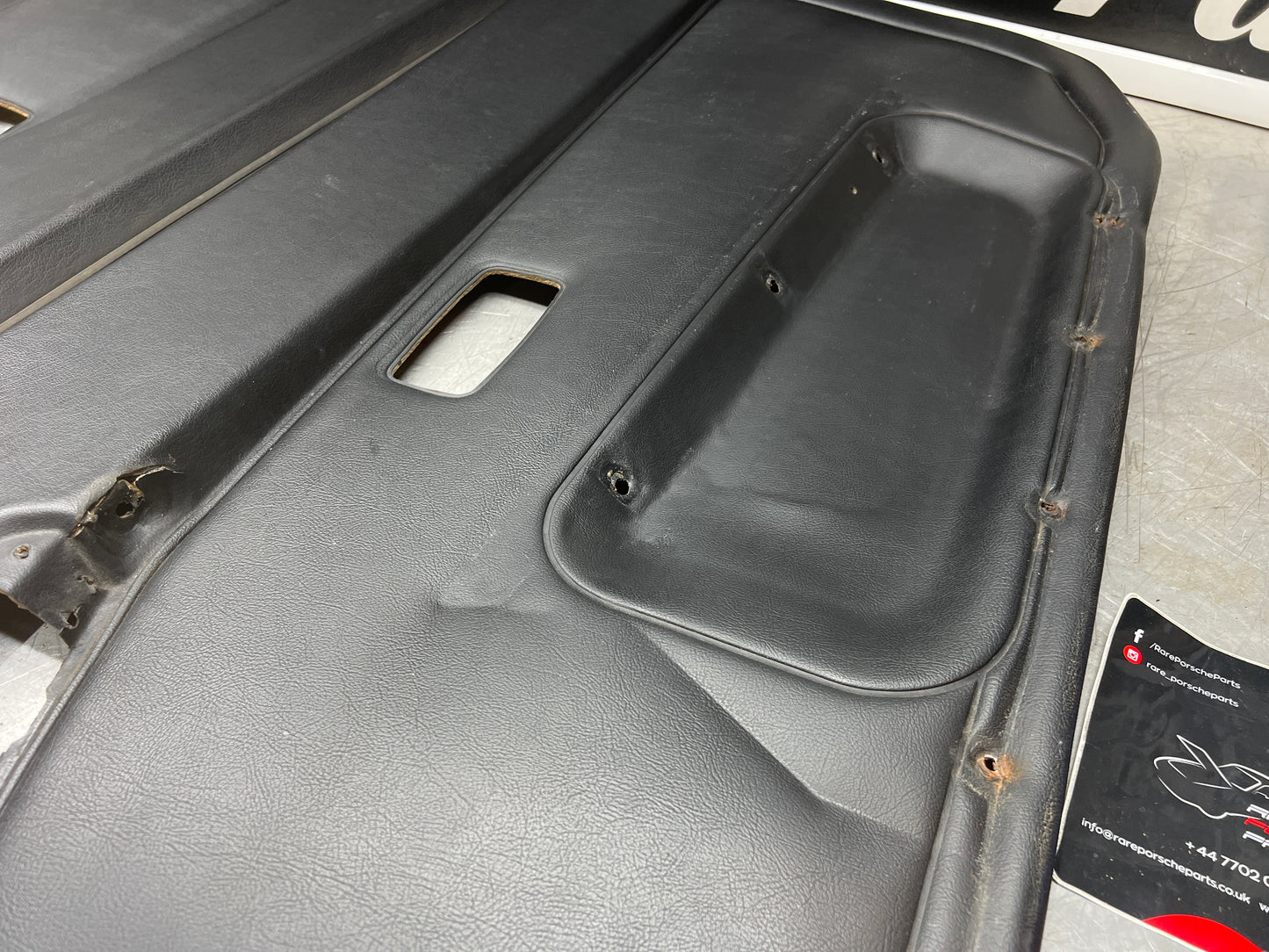 Pair Of Porsche 944 door cards black 94455501701 94455501801 used condition.