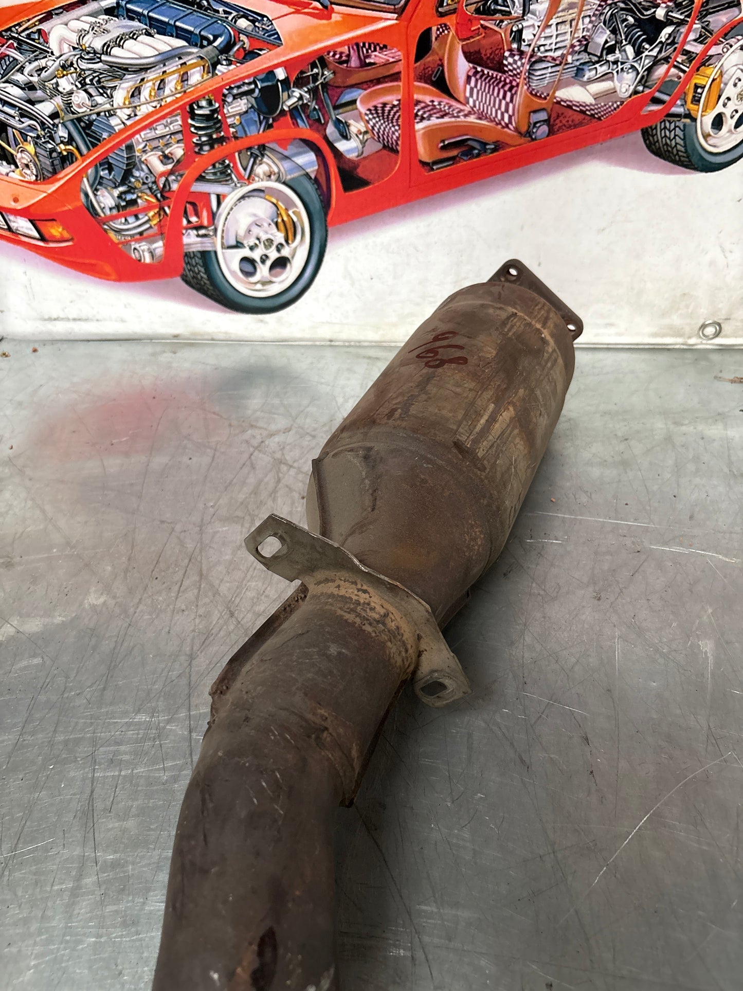 Porsche 968 Catalytic converter, used 94411108112