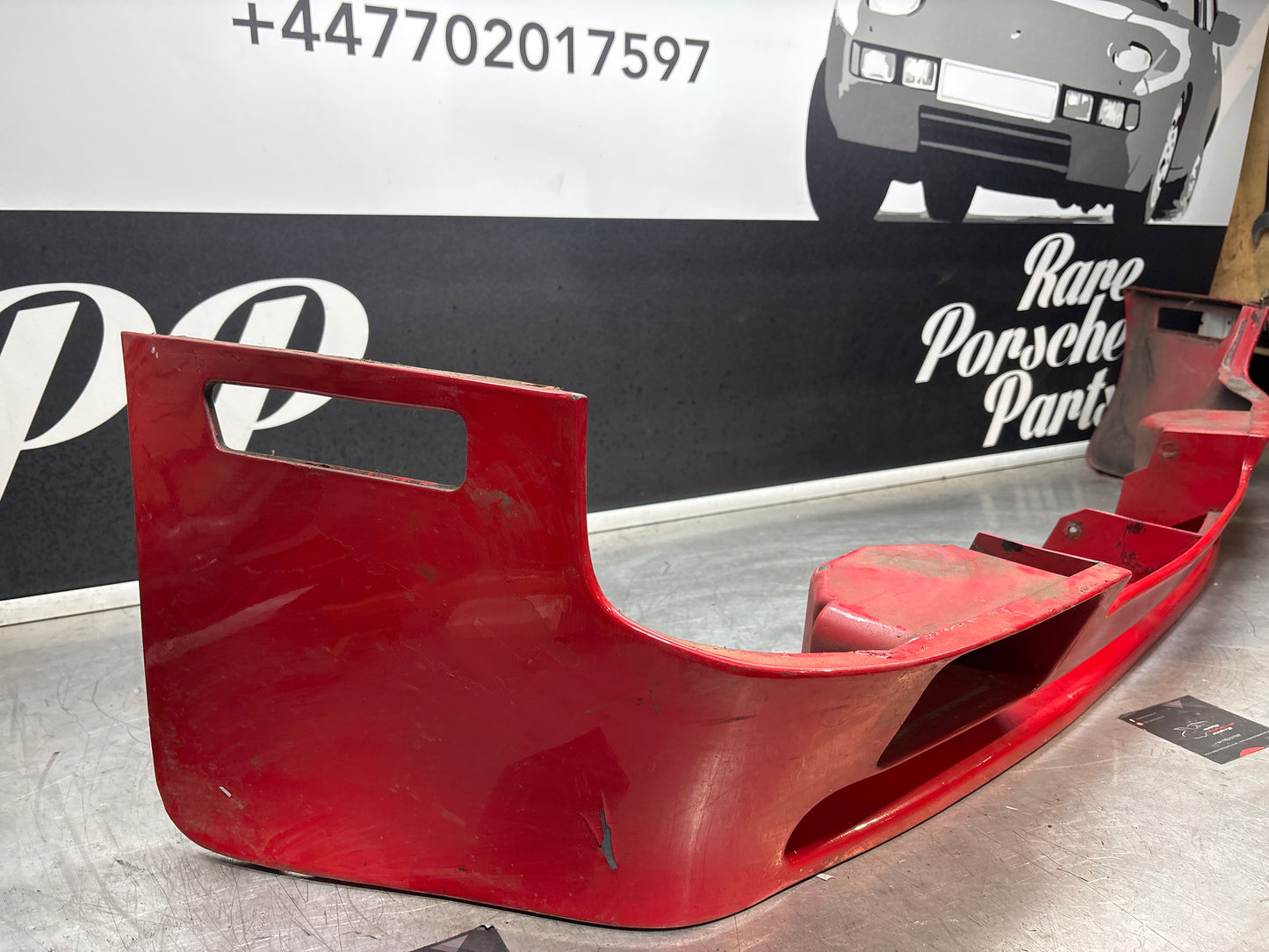 Porsche 944 USA Front spoiler, valance with fog light used 93150537101