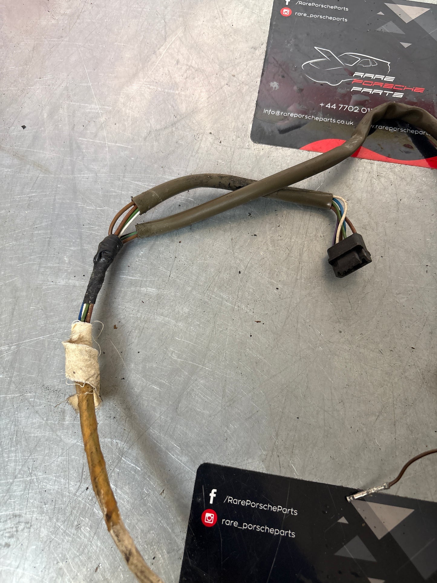 Porsche 924 944 early drivers door electric mirror loom, used LHD