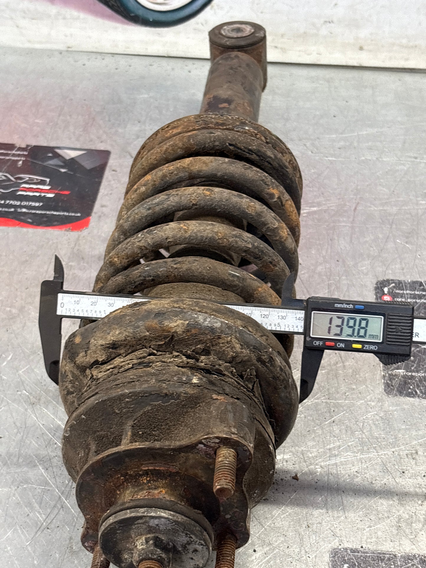 Porsche 928 front shock absorber, used 92834305504