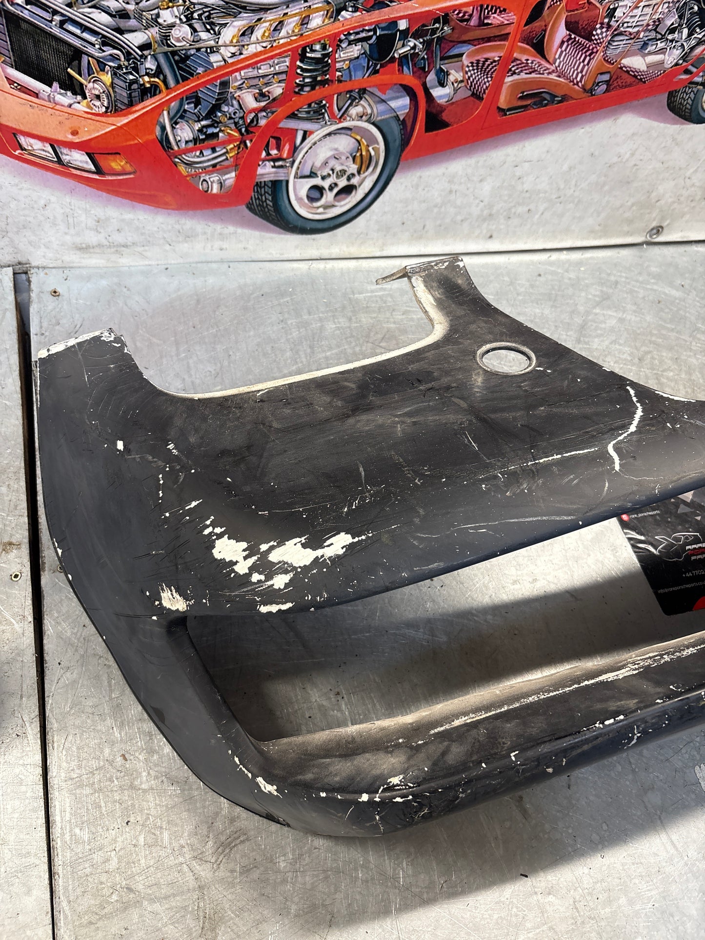 Porsche 928 front bumper cover panel, used 92850501306