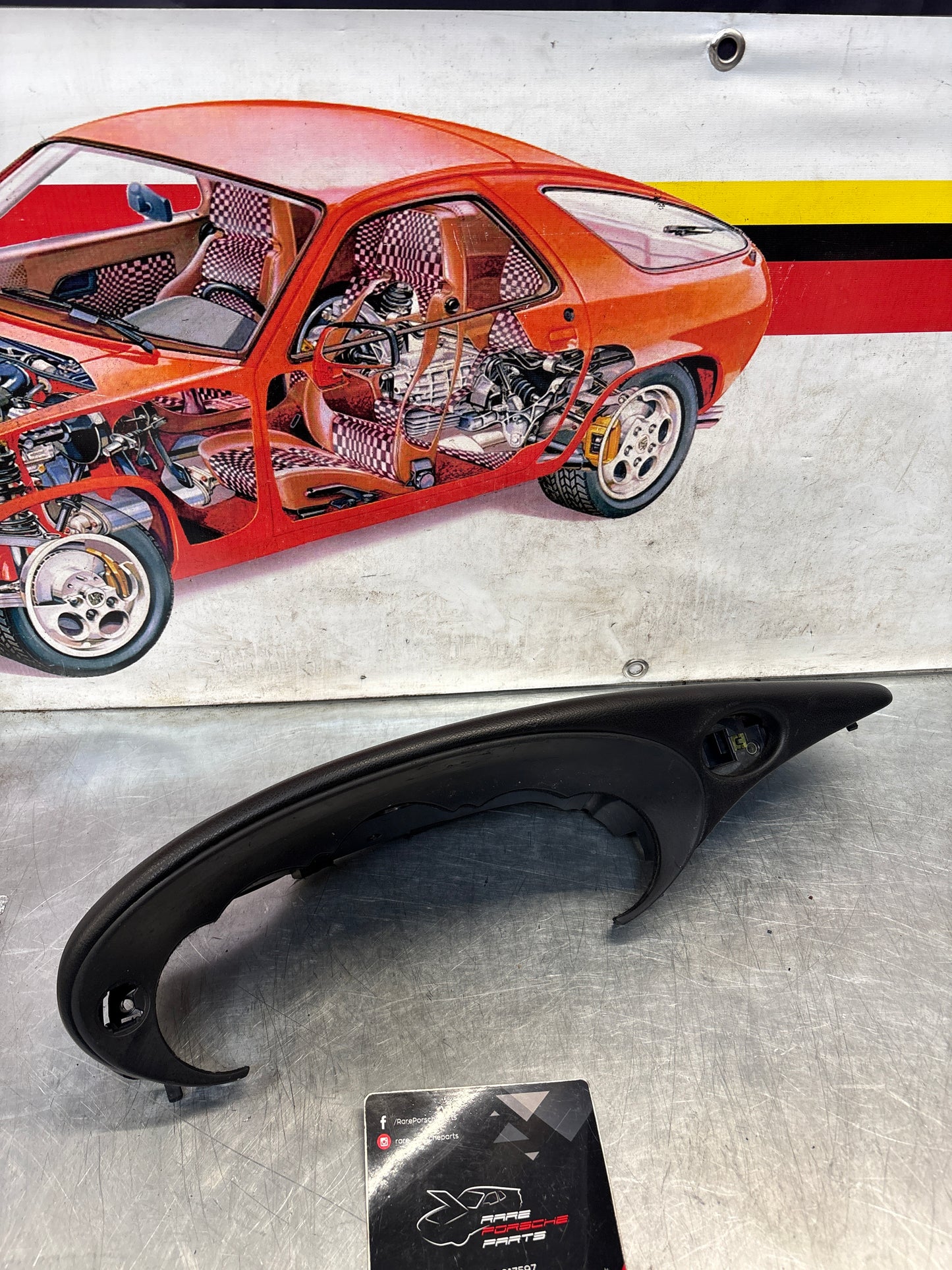 Porsche 911 996 dasboard cluster trim, used, black 99655205902