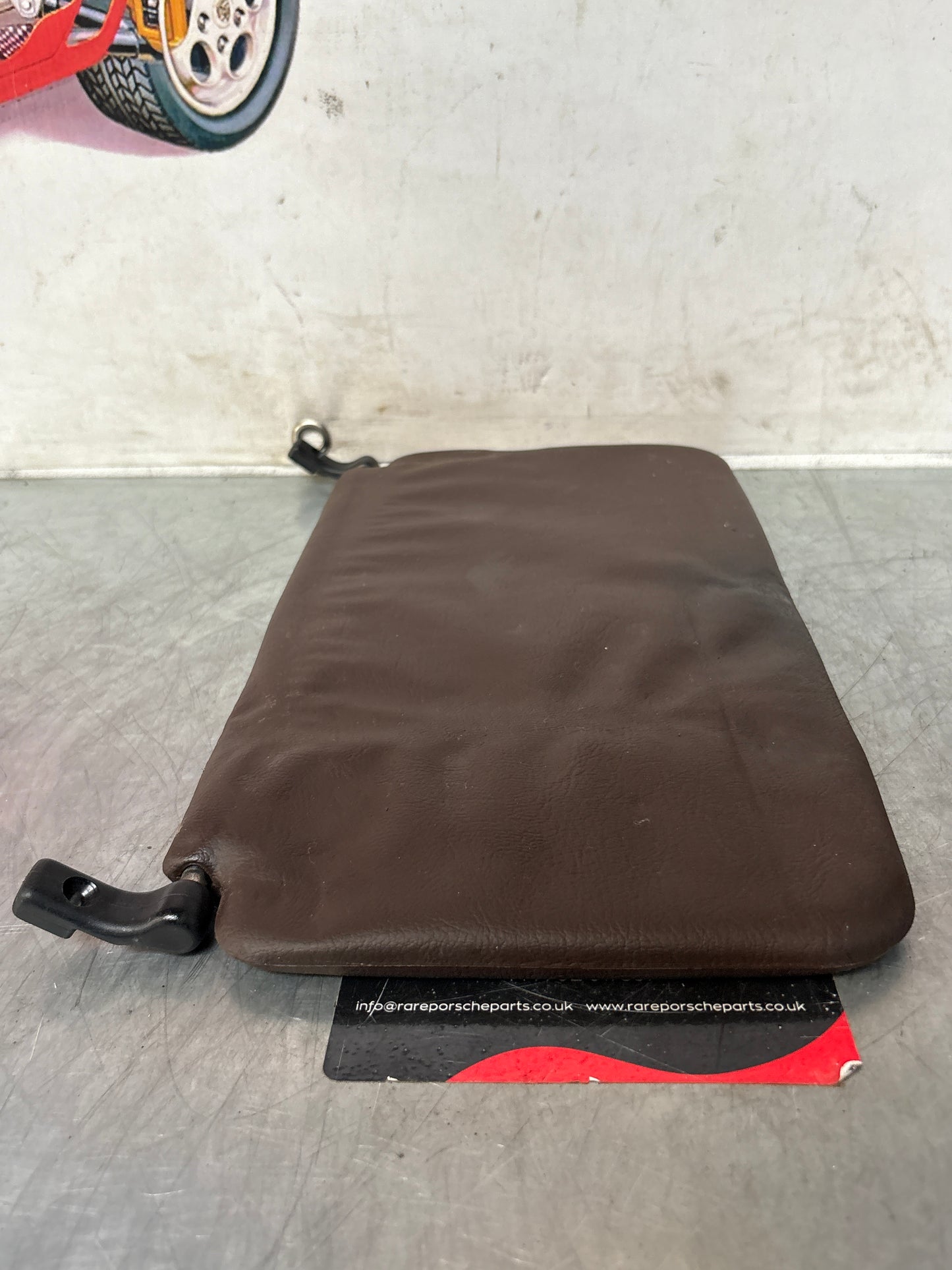 Porsche 928 L+R rear sunvisor, brown, used 92873103504