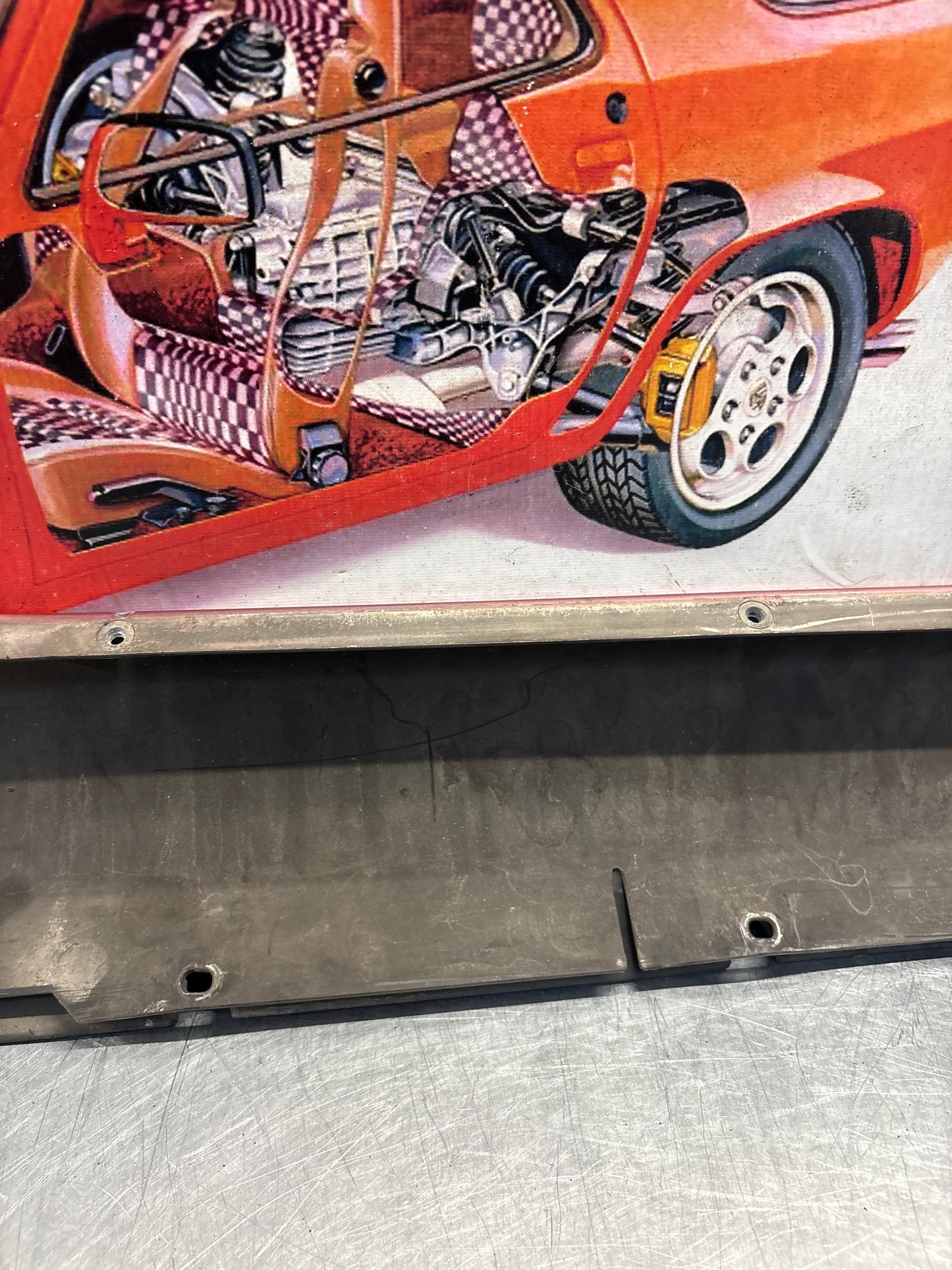 Porsche 928 S4 left sill cover, used 92855908502