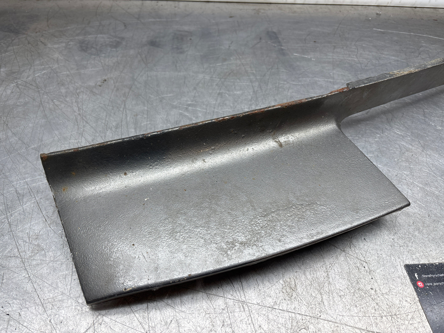 Porsche 924 Lower front valance, used, 94450303501 damaged