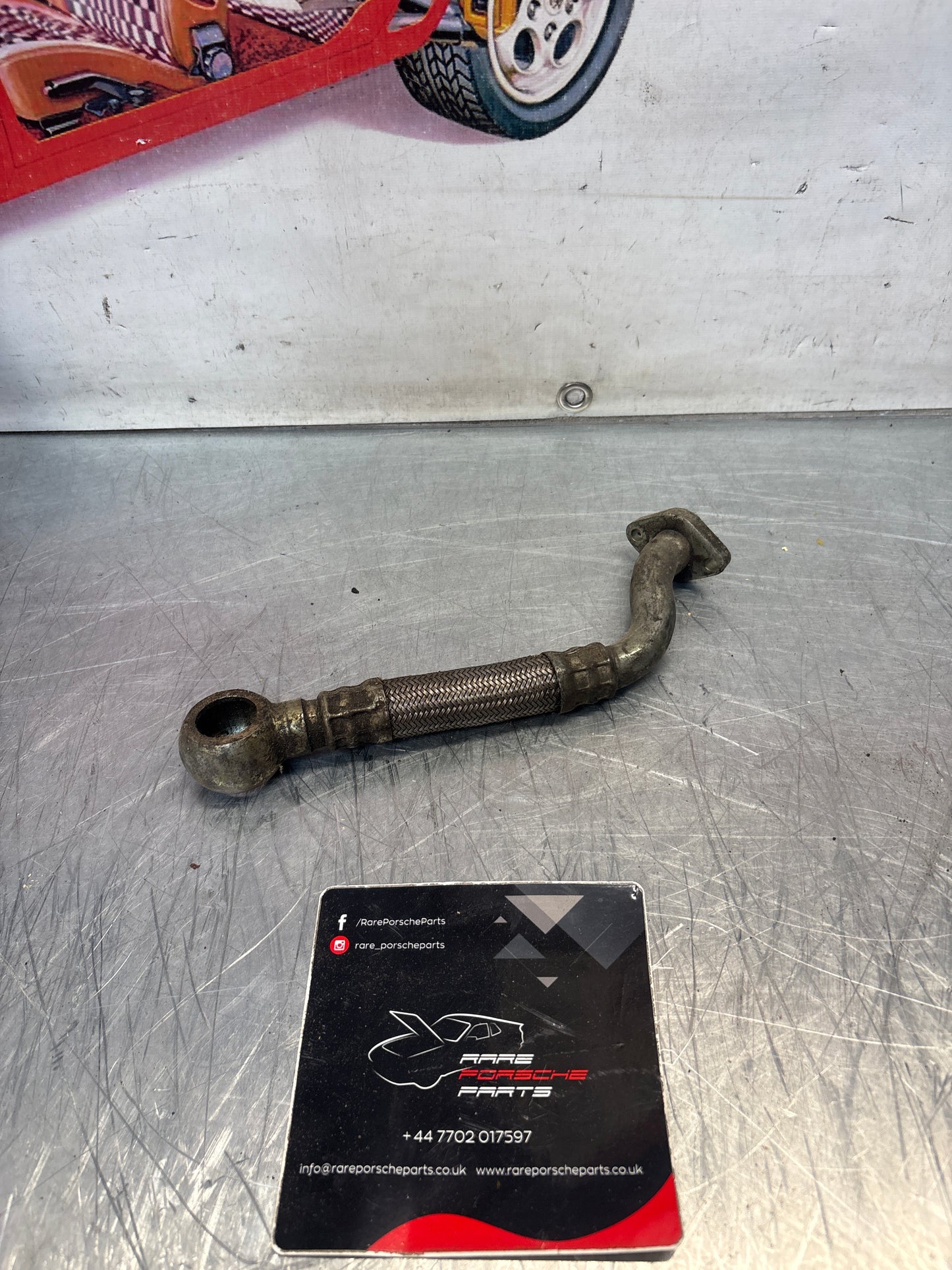 Porsche 944 Turbo oil pipe, used 95110710800