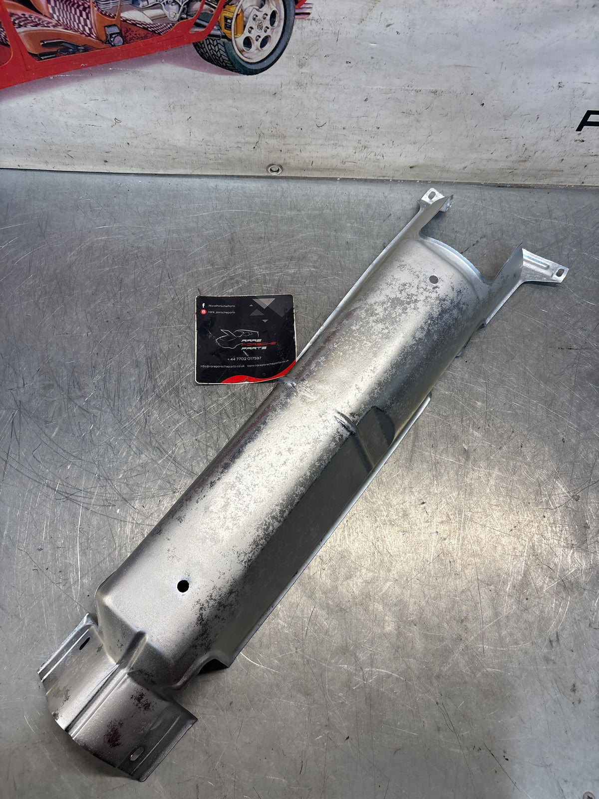 Porsche 924 (from 82) 924S 944 heat shield, middle section, 95150486900, refurbished 