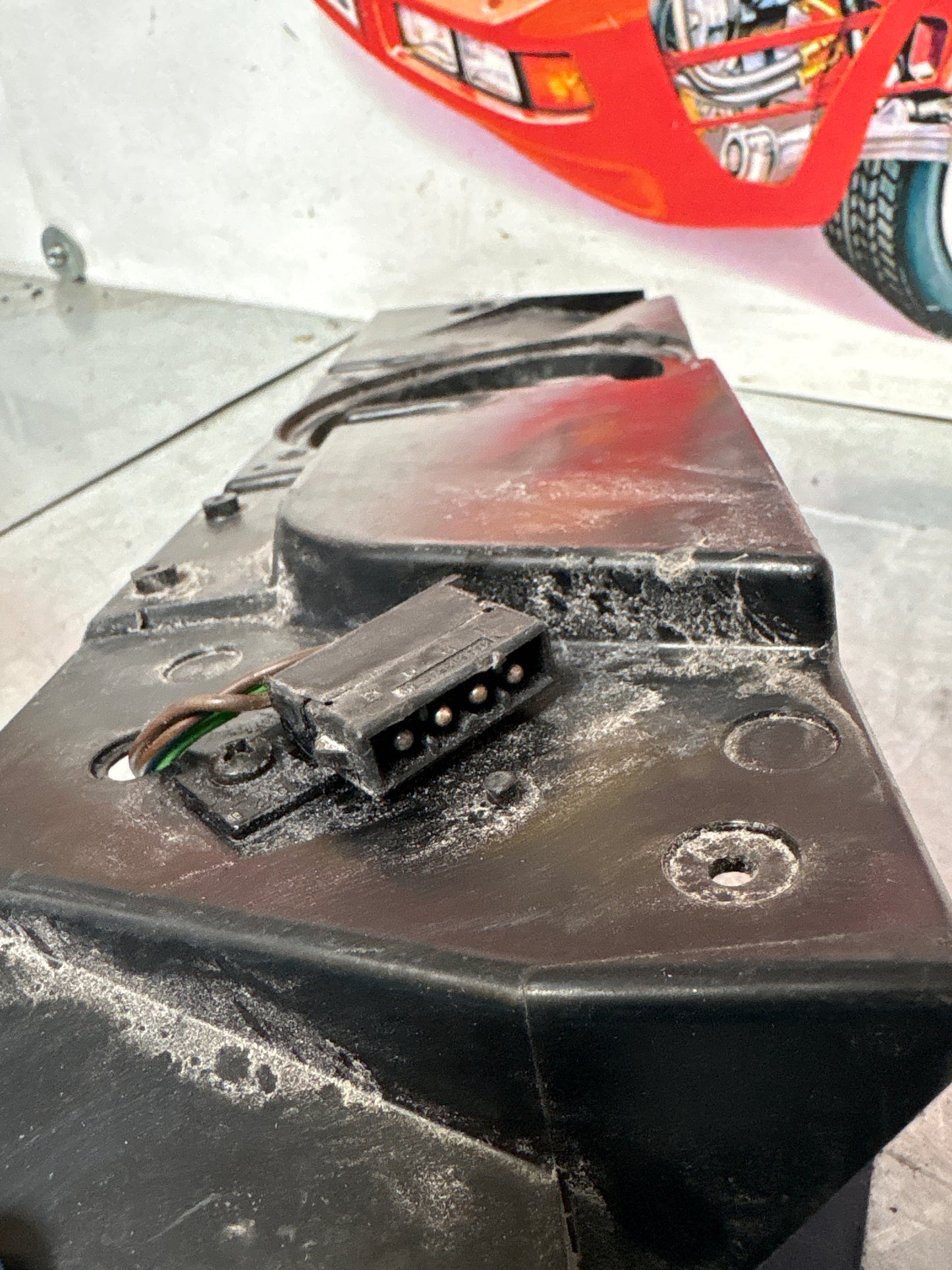 Porsche 944 speaker board housing, used 94455514401R