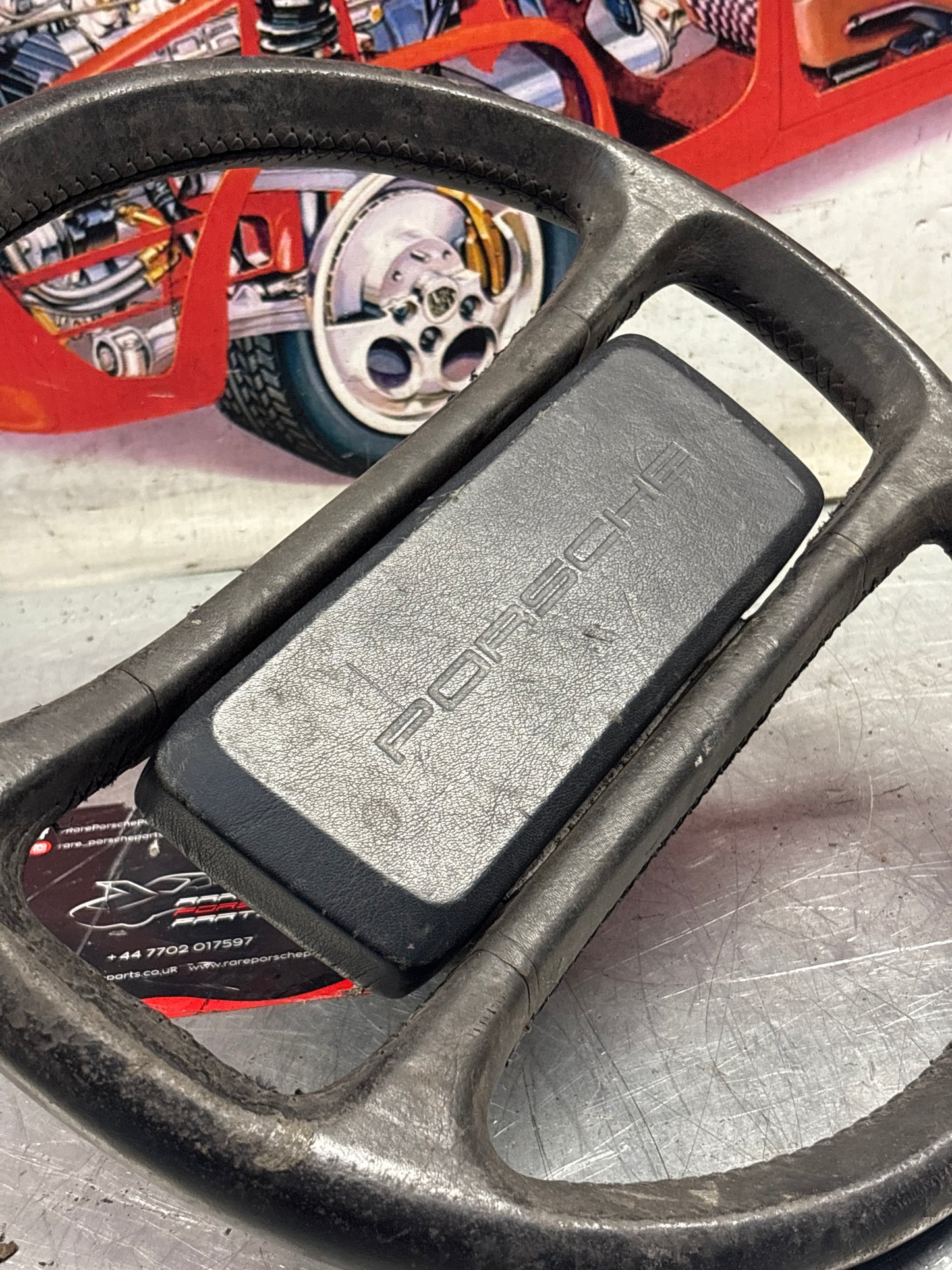 Porsche 928 steering wheel 92834708402, used