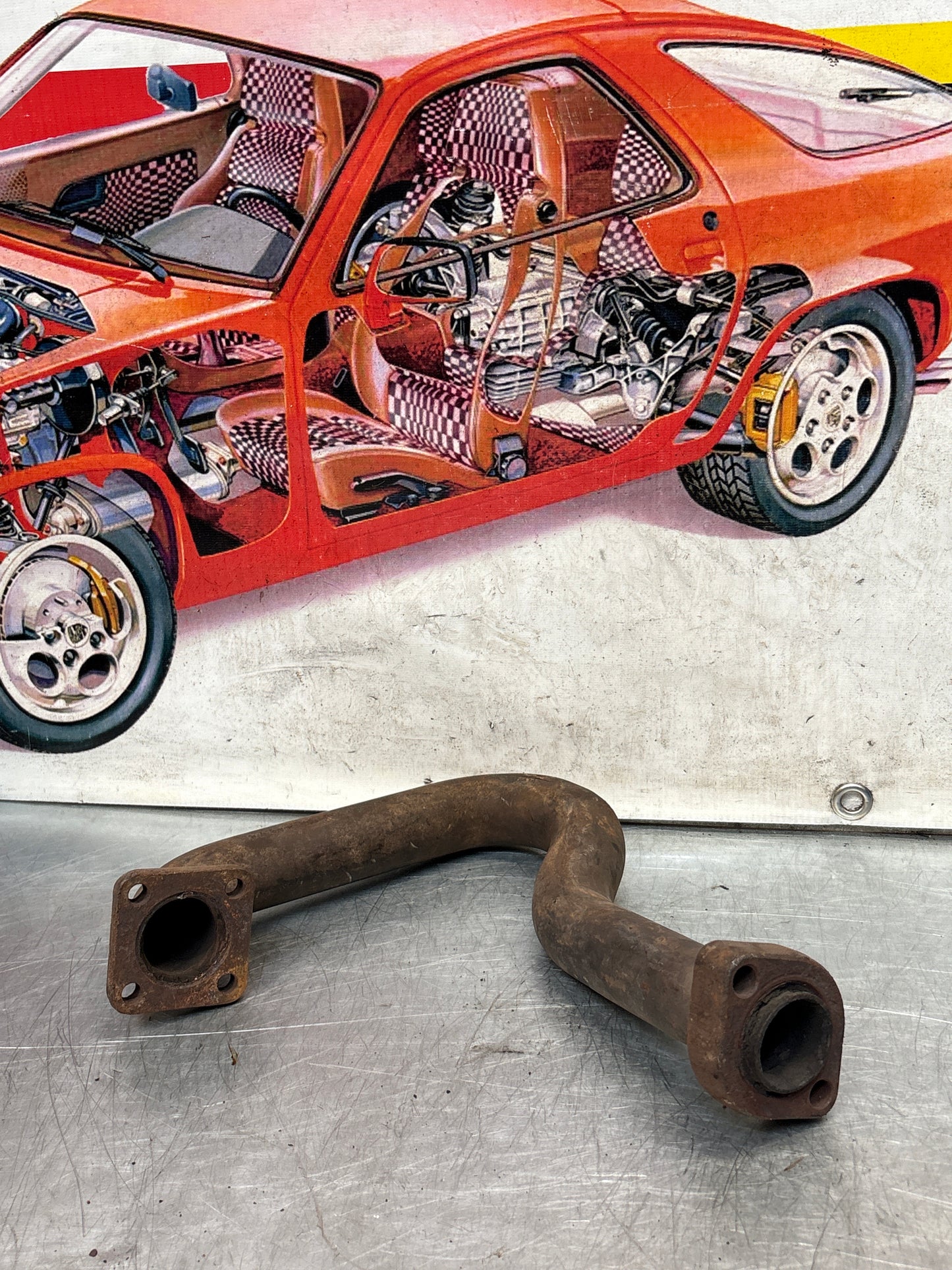 Porsche 924 Turbo wastegate pipe 93112303304 for spares or repair