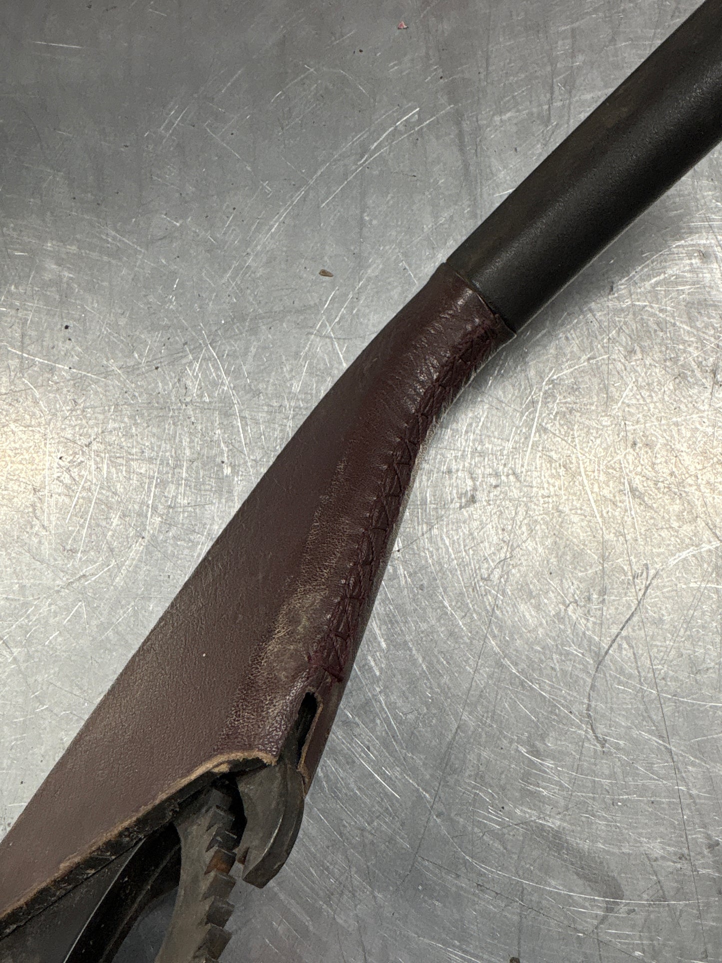 Porsche 944 handbrake lever from 85.5 burgundy, used 94442404900