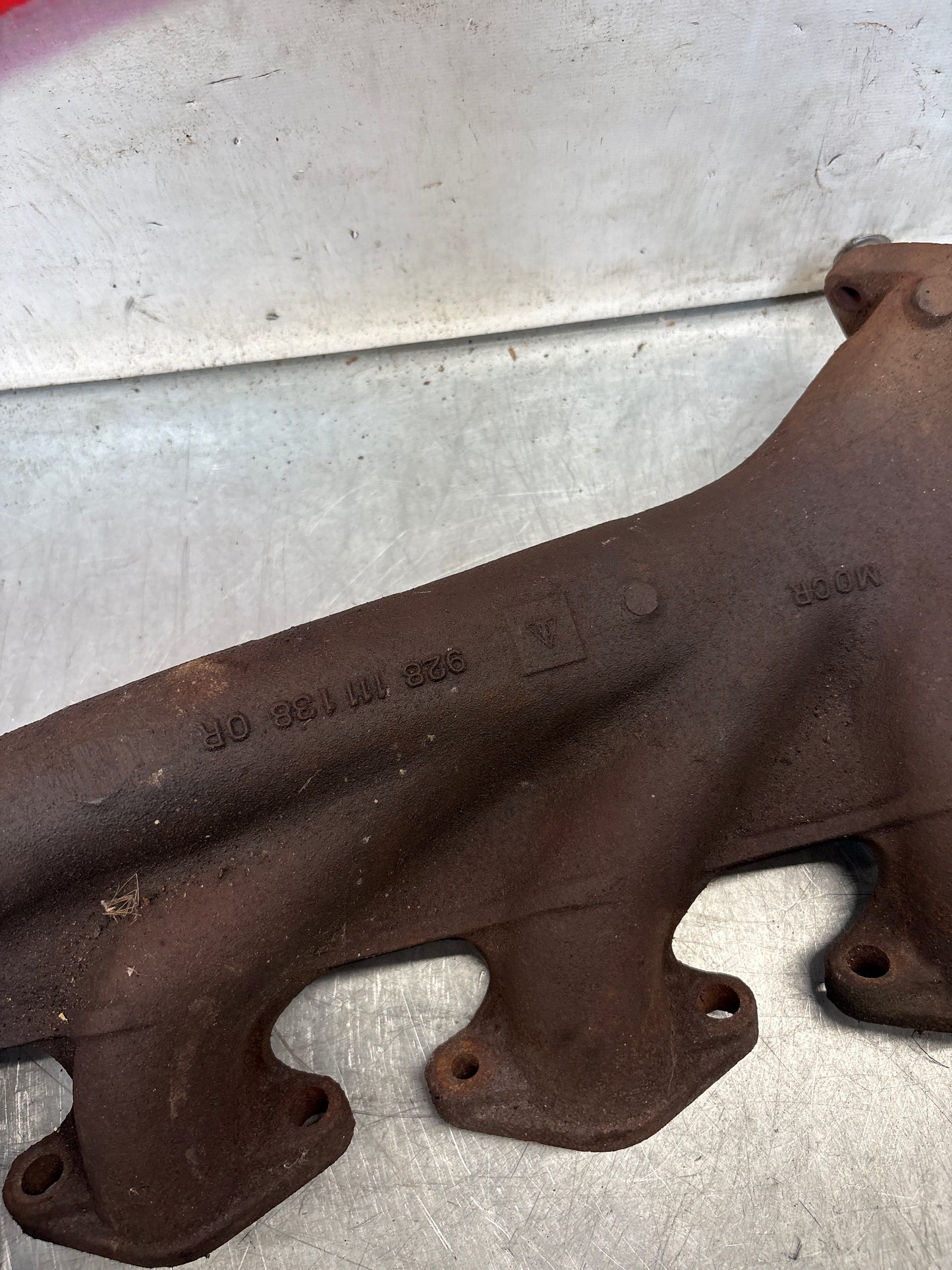 Porsche 928 exhaust manifold, used 9281111380R