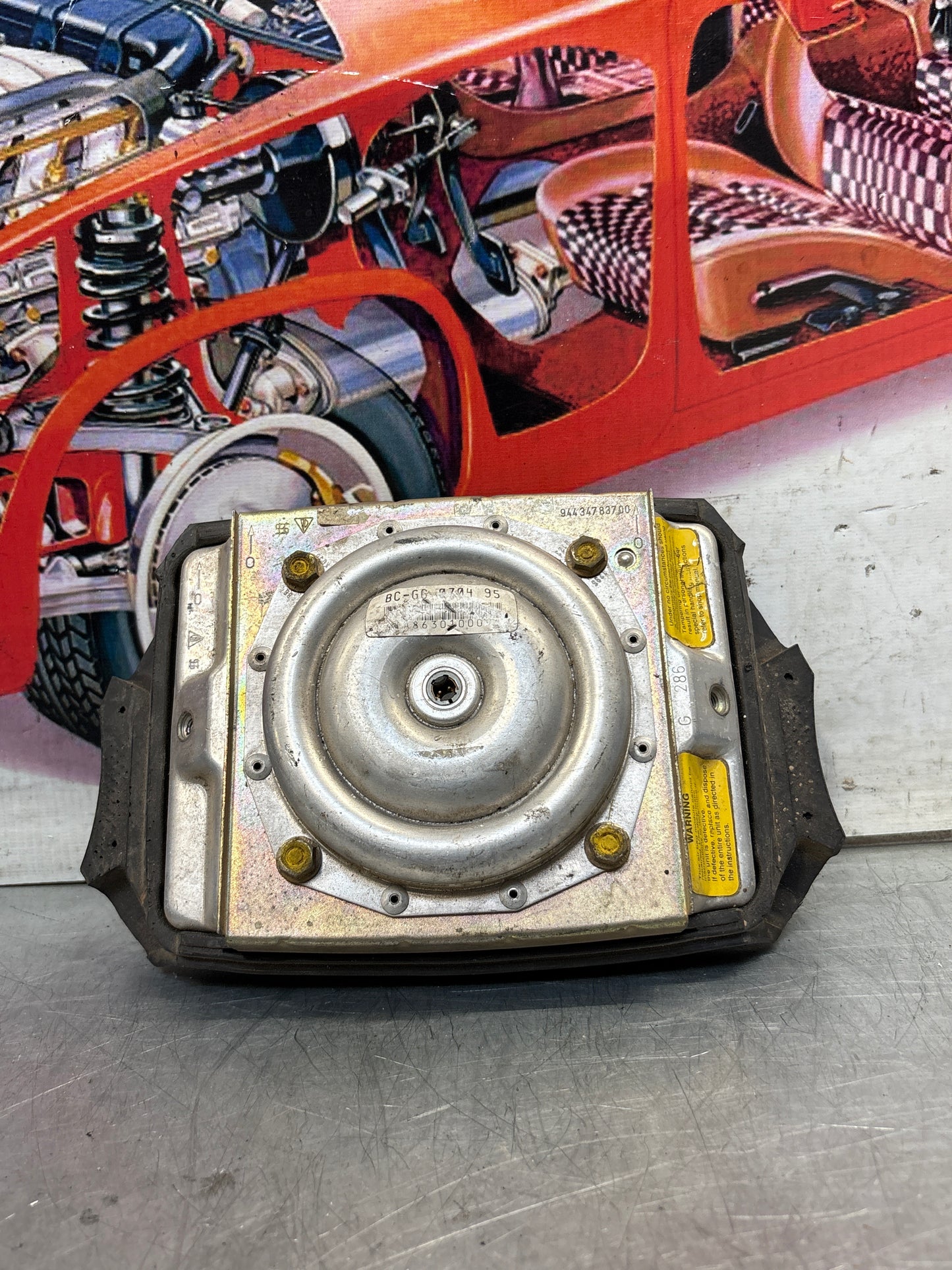 Porsche 911 964 Turbo driver airbag, black, used 94480305503