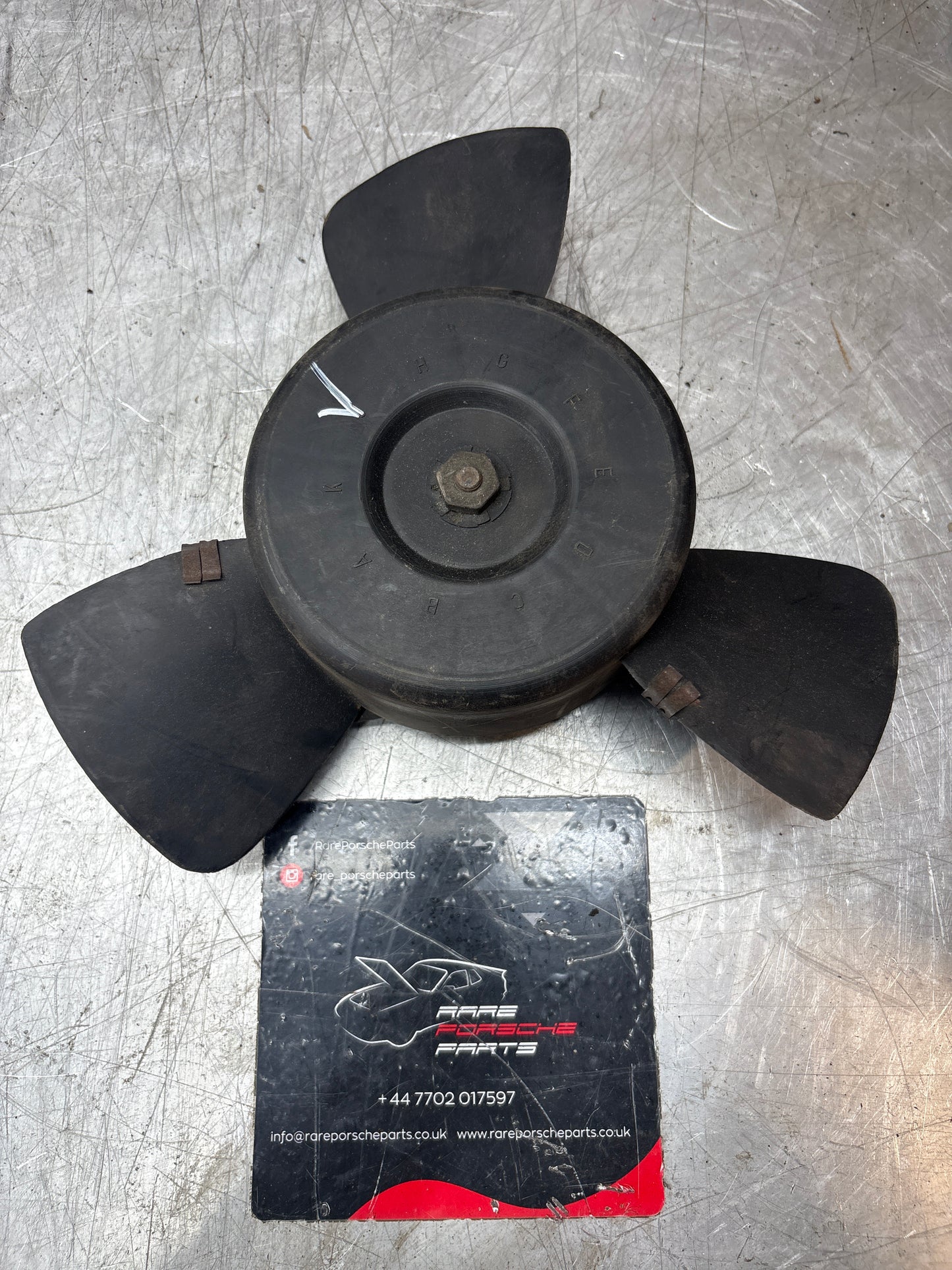 Porsche 924 944 early 3 blade cooling fan, used 94462402101