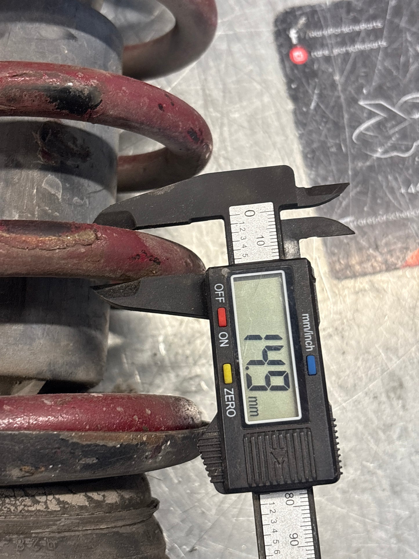 Porsche 928 front shock absorber, used 92834305504