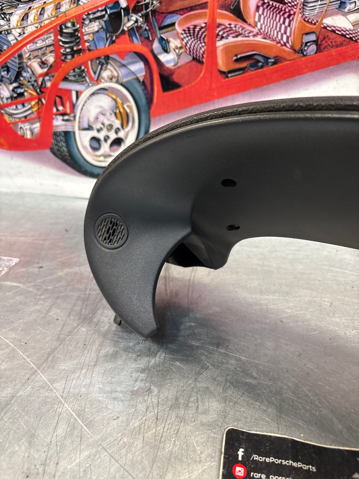 Porsche Boxster 986 dashboard cluster trim,black used 98655205500 / 98655205501