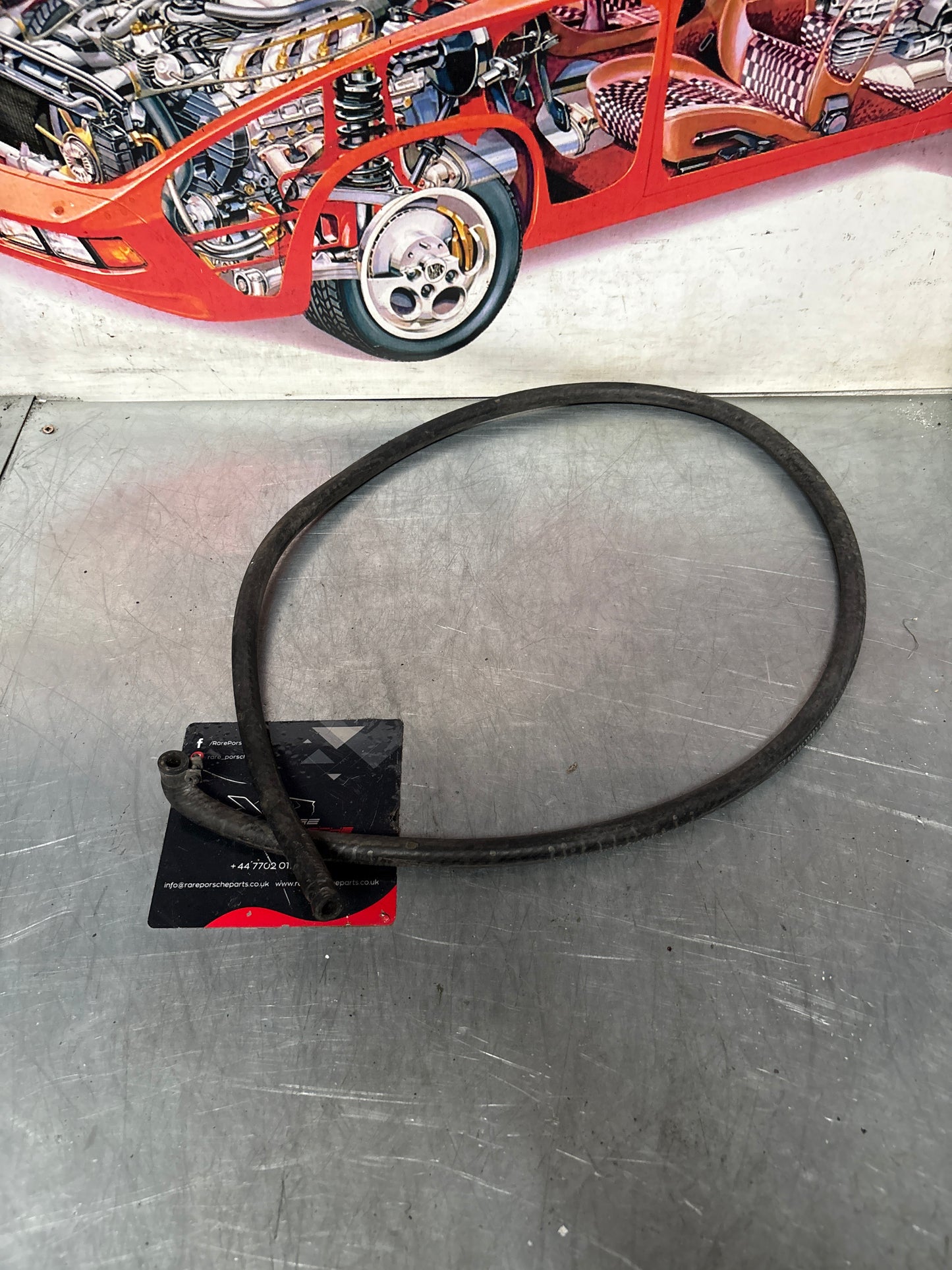 Porsche 928 water cooling flexible hose, used 92810627702