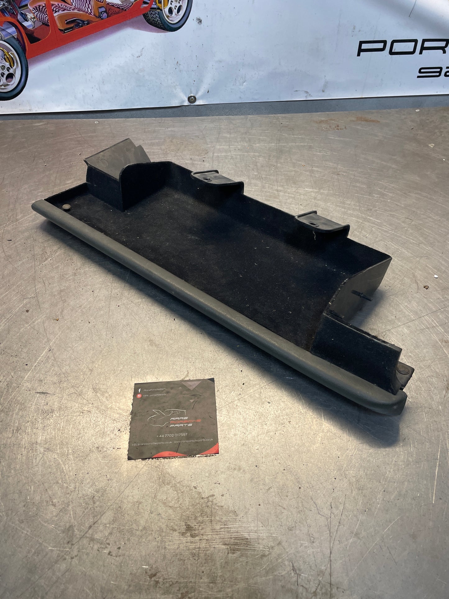 Porsche 928 under glove box shelf, grey 92855207702 LHD only, used