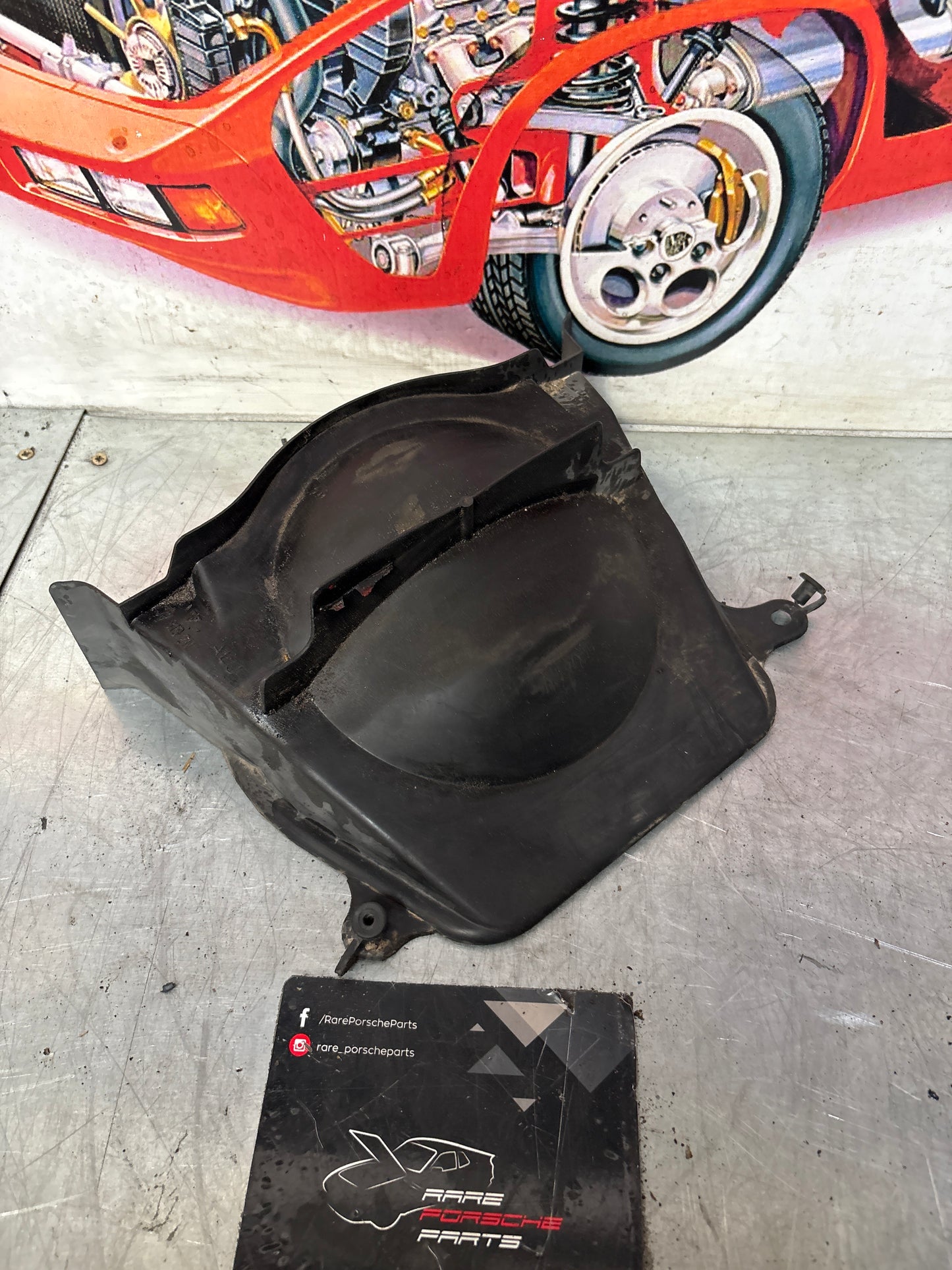 Porsche 924 turbo heater blower motor cover. 477819211 used