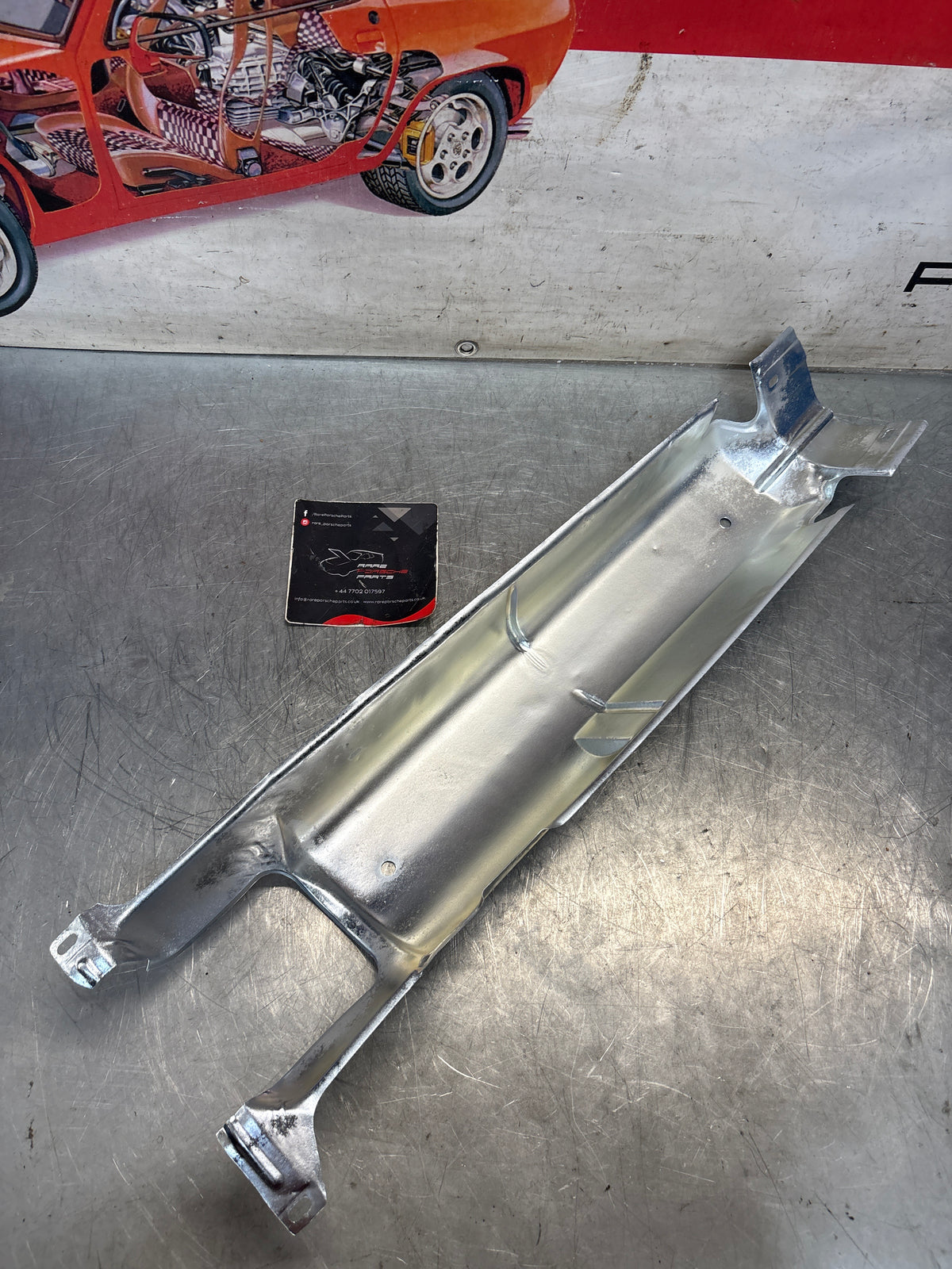 Porsche 924 (from 82) 924S 944 heat shield, middle section, 95150486900, refurbished 