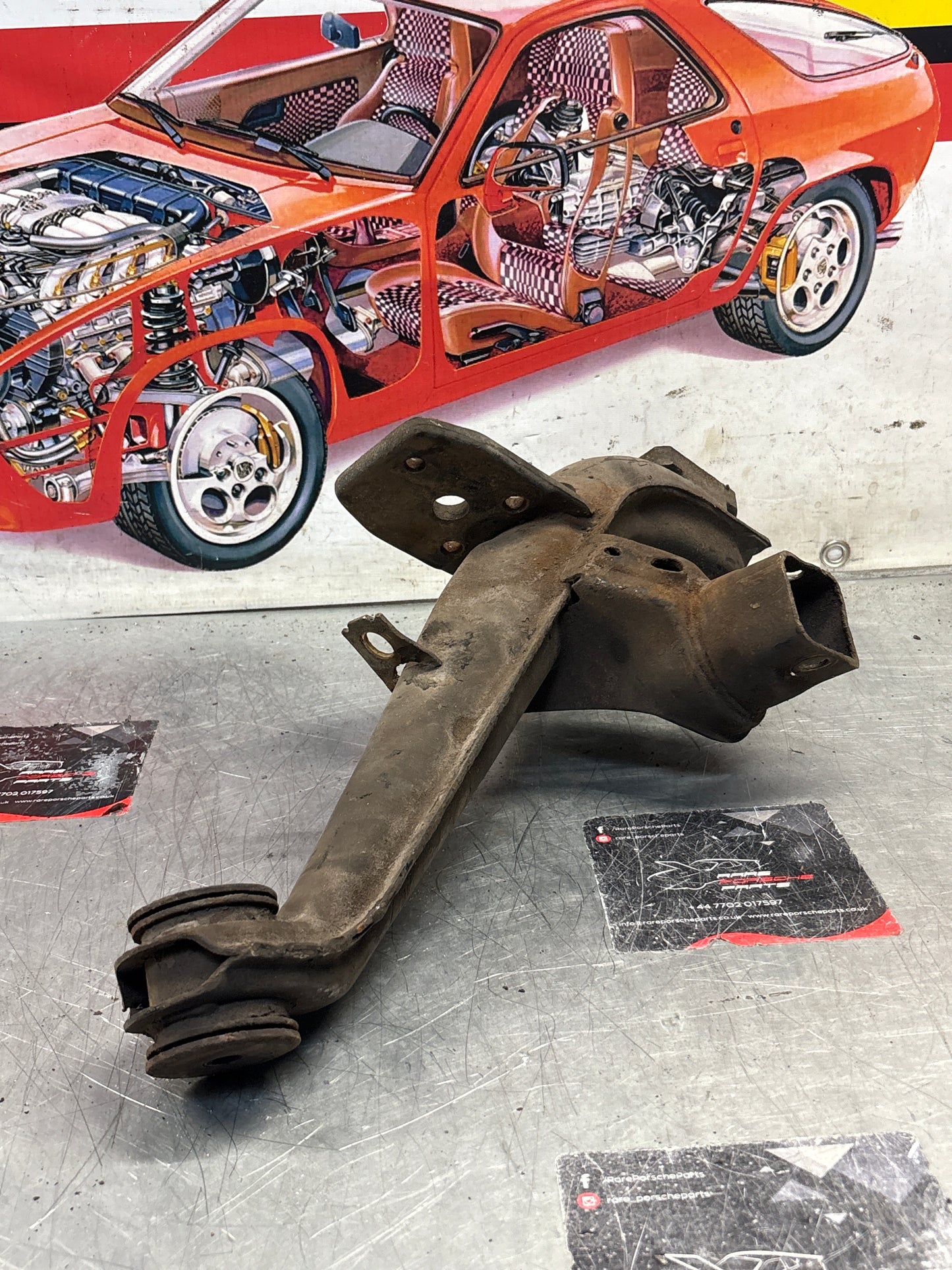 Porsche 924 944  -85.5 Rear left trailing arm, used 94433102100