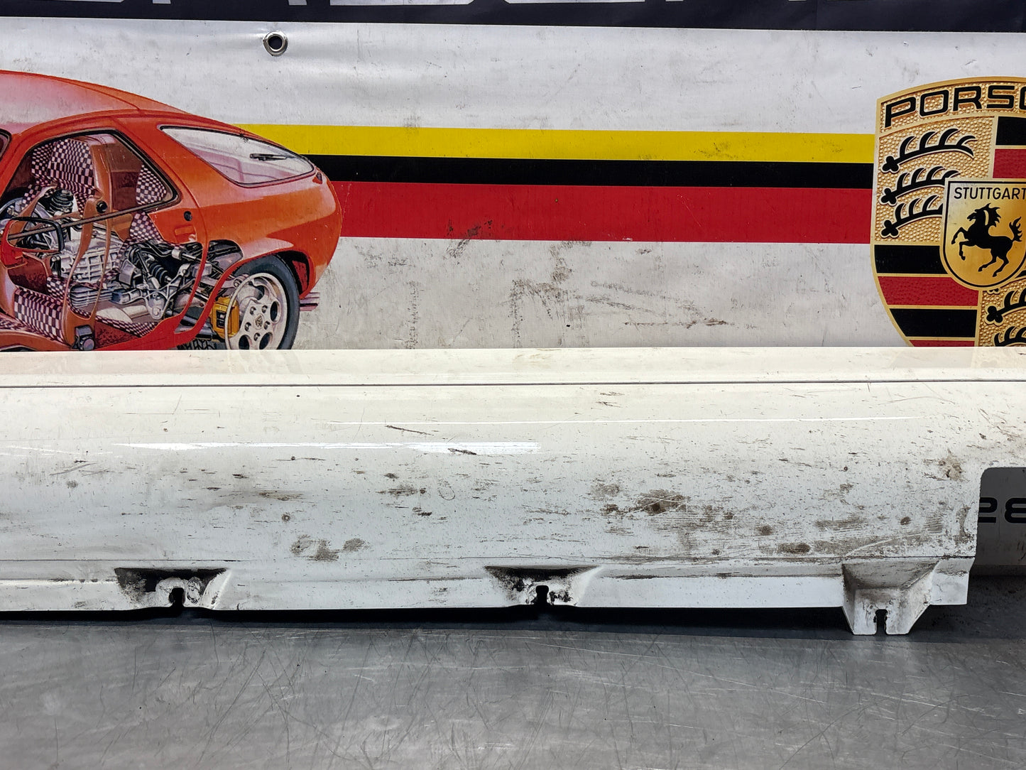 Porsche 911 964 right side sill cover, used 96455919401