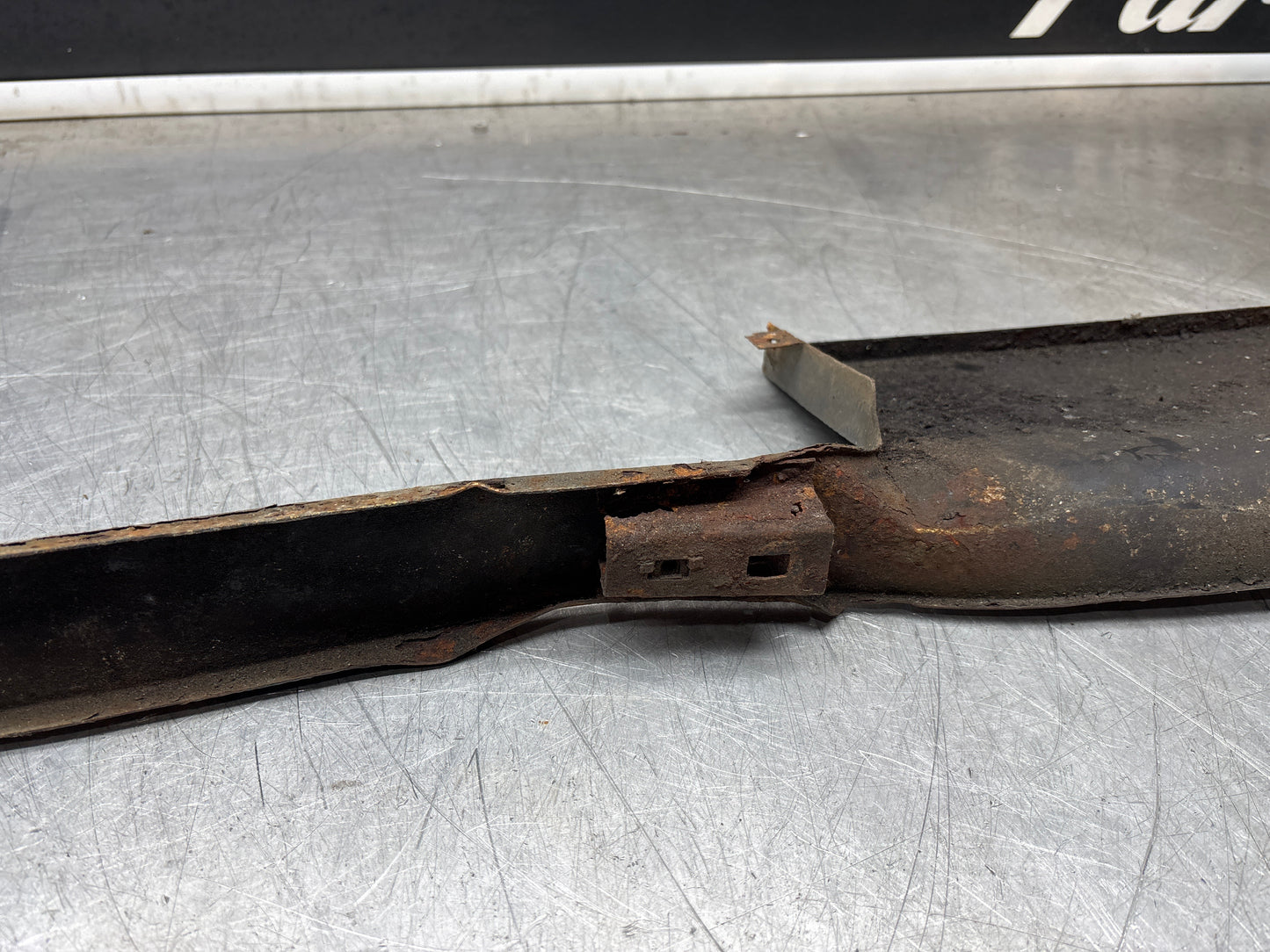 Porsche 924 Lower front valance, used, 94450303501 damaged