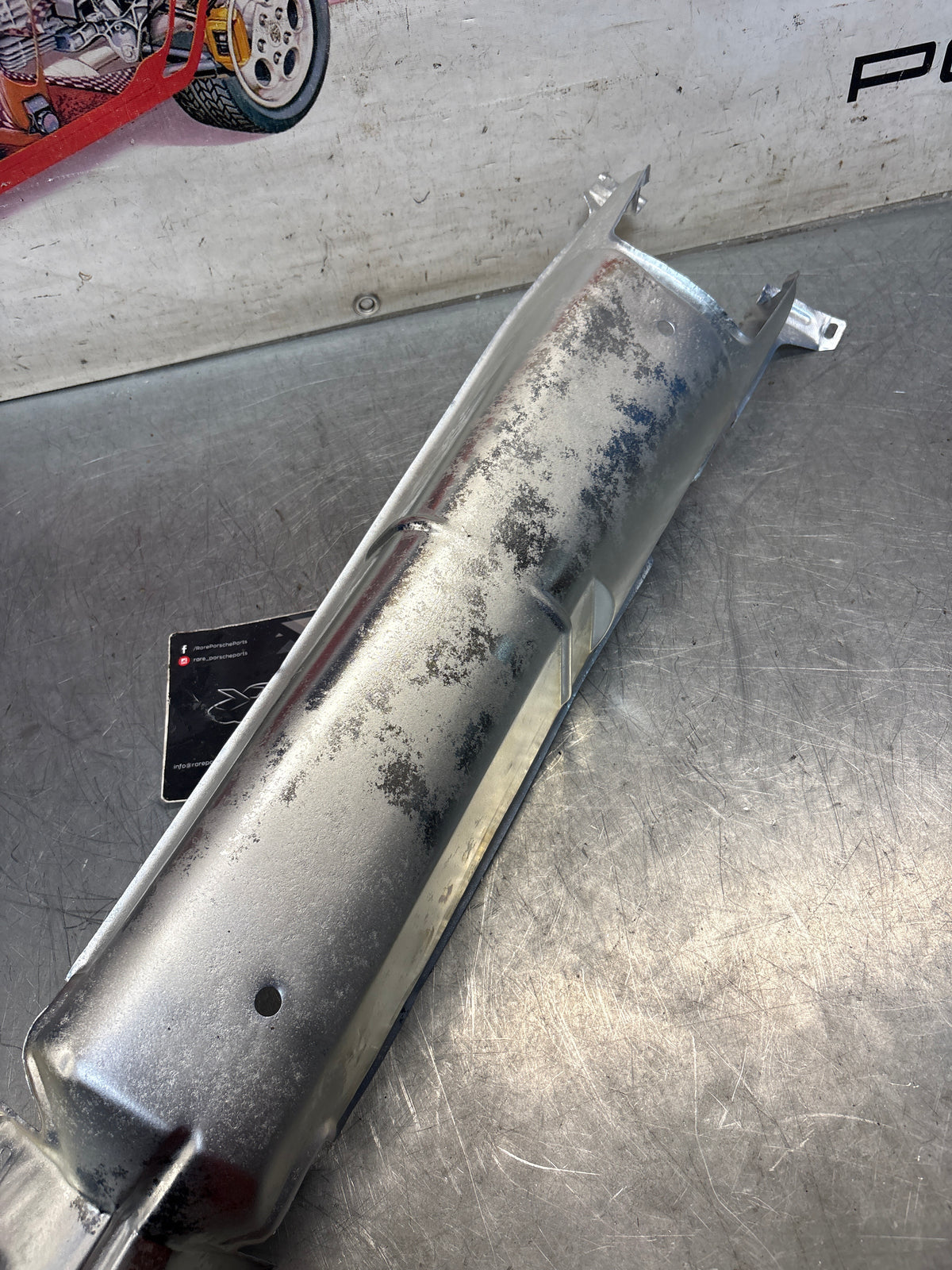 Porsche 924 (from 82) 924S 944 heat shield, middle section, 95150486900, refurbished 
