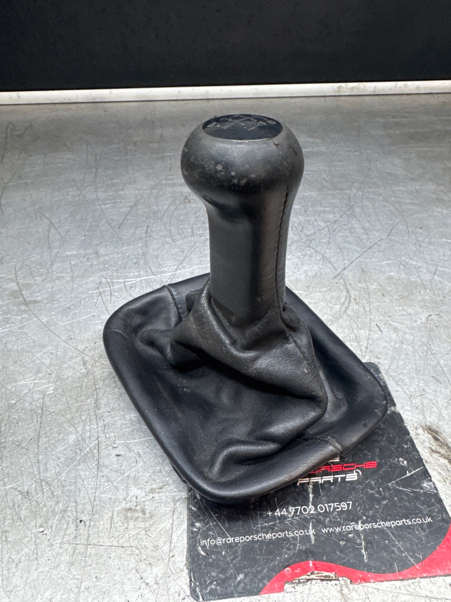 Porsche 968 (6 speed) leather shifter knob. Good condition. 94442407502